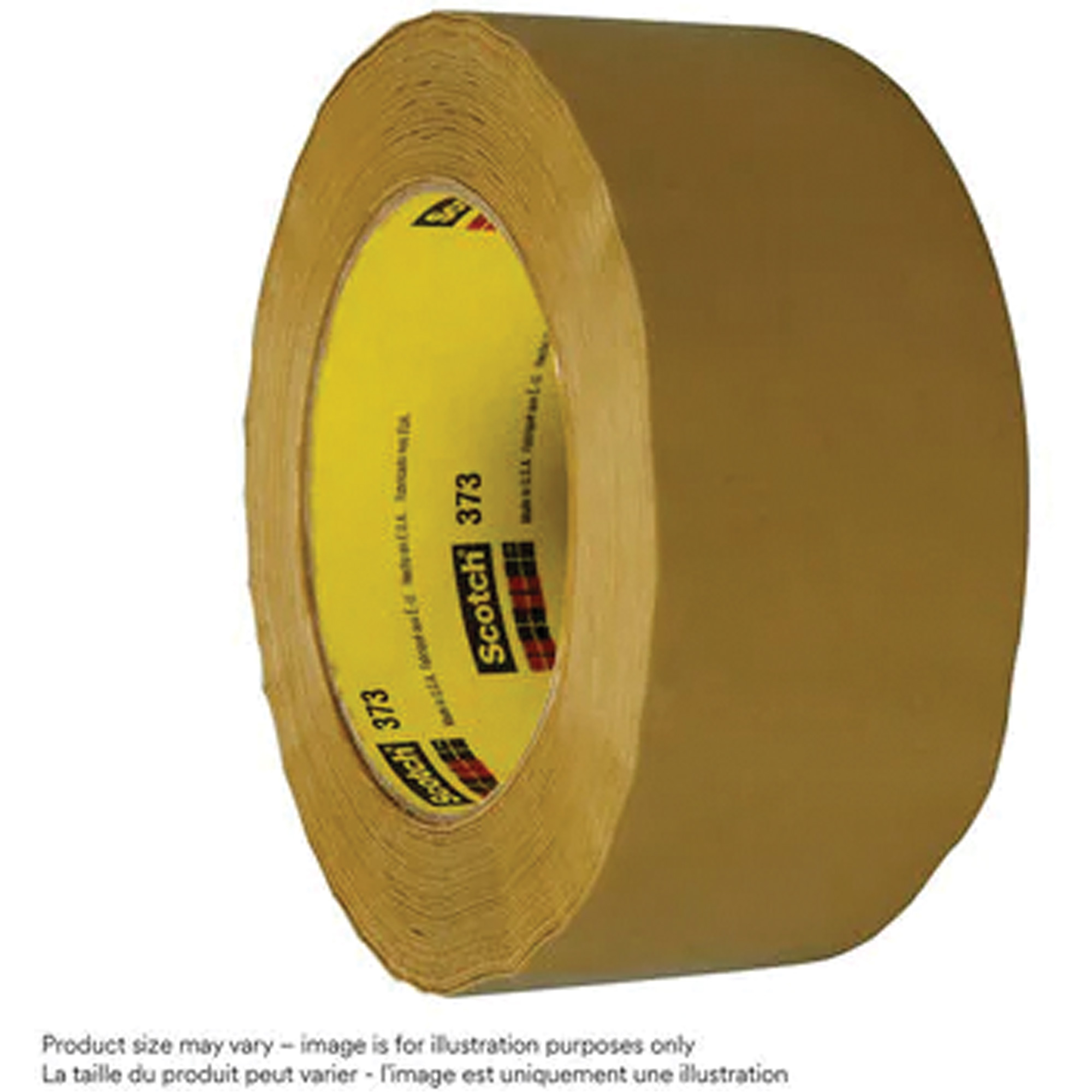 Ruban pour sceller les boîtes ScotchMD 373, Adhésif Thermofusible, 2,5 mils, 72 mm (3") x 50 m (164')