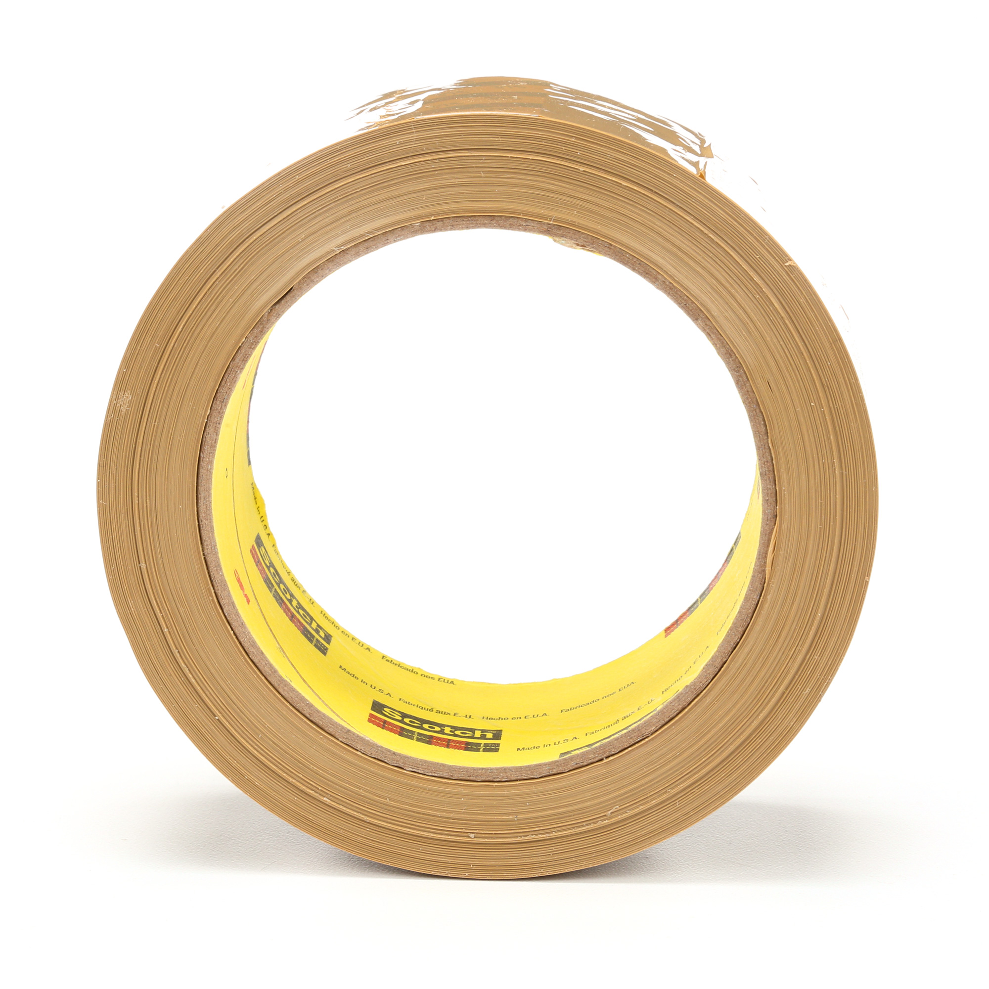 Ruban pour sceller les boîtes ScotchMD 375, Adhésif Thermofusible, 3,1 mils, 48 mm (2") x 50 m (164')