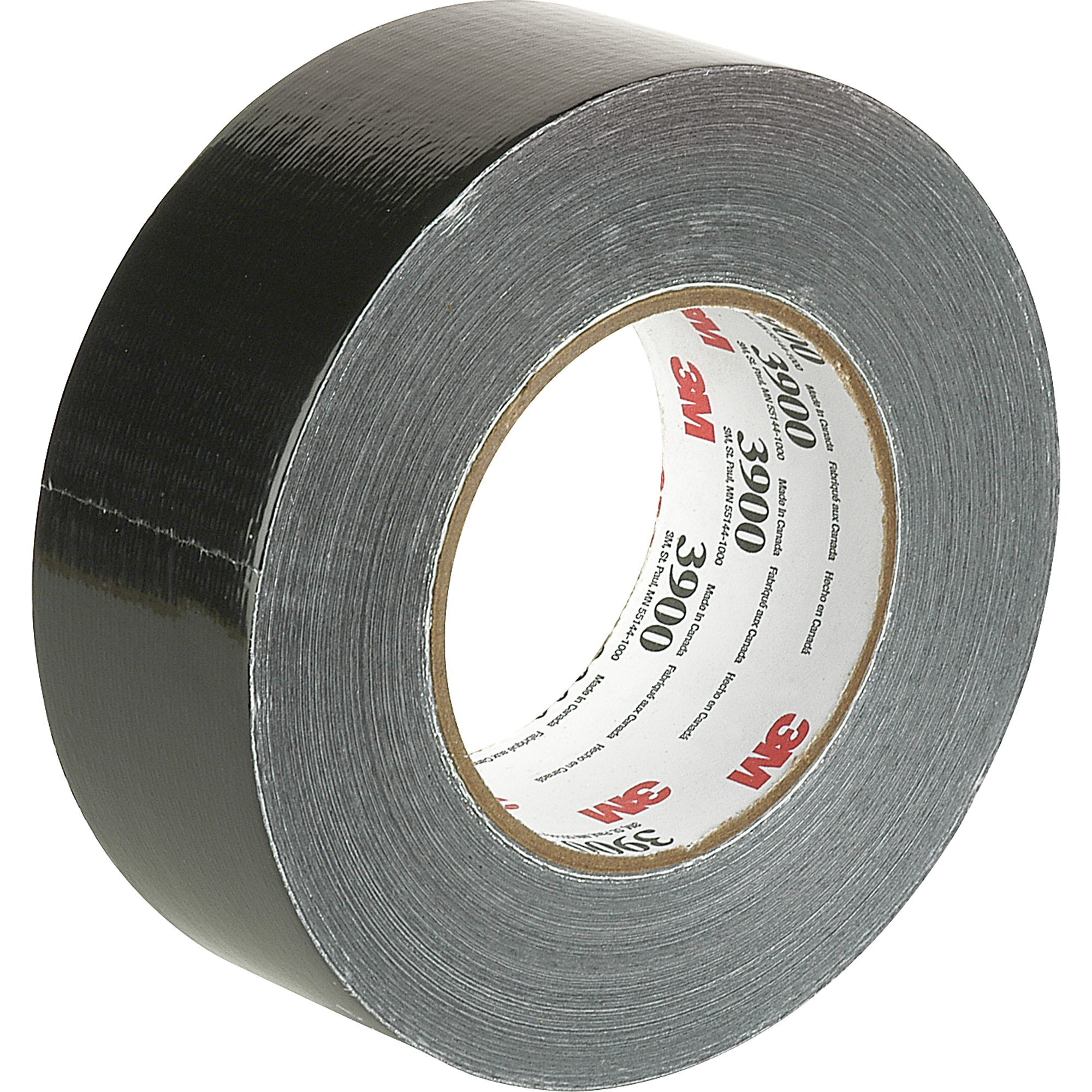 Rubans adhésifs 3900 colorés de catégorie économique, 8 mils, Noir, 48 mm (2") x 55 m (180')