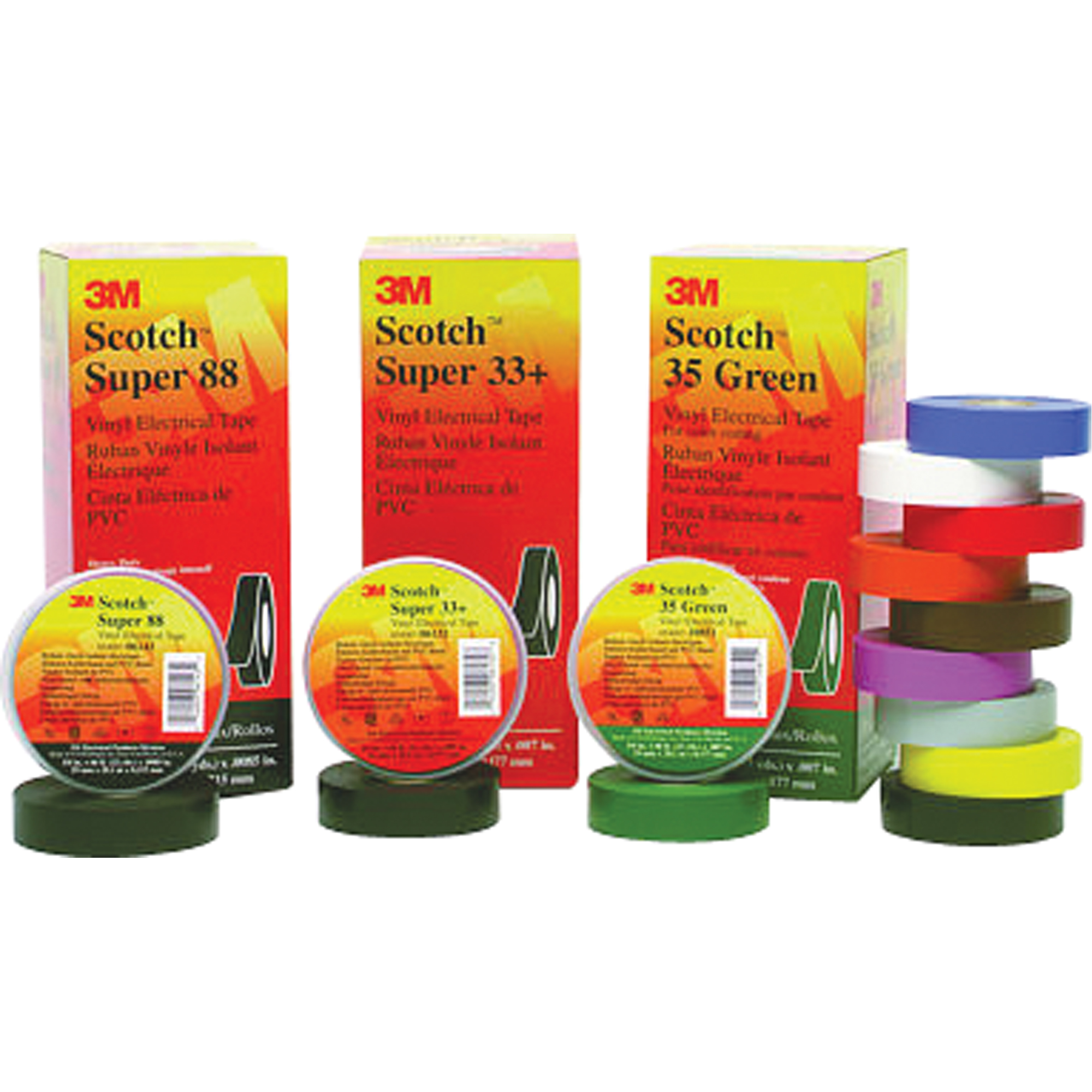 Rubans Super 33+ ScotchMD, 19 mm (3/4") x 20,1 m (66'), Noir, 7 mils – Image 3