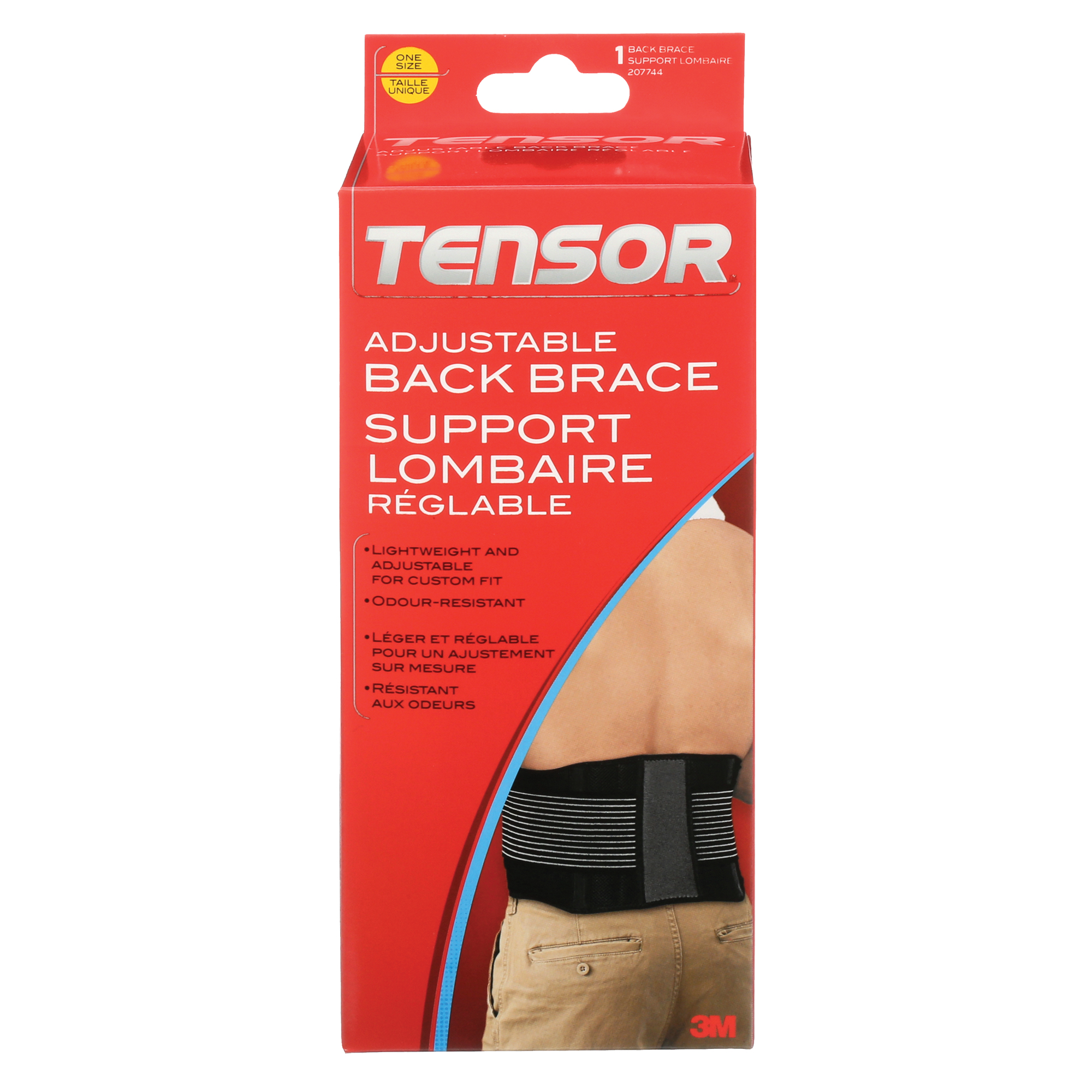 Support lombaire ajustable TensorMC, Élastique, Taille unique