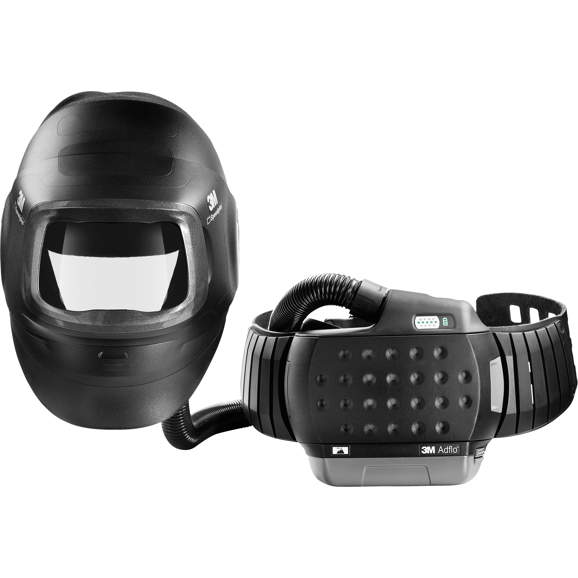 Système de protection respiratoire à épuration d'air propulsé pour haute altitude AdfloMC, Masque de soudage, Pile Lithium-ion