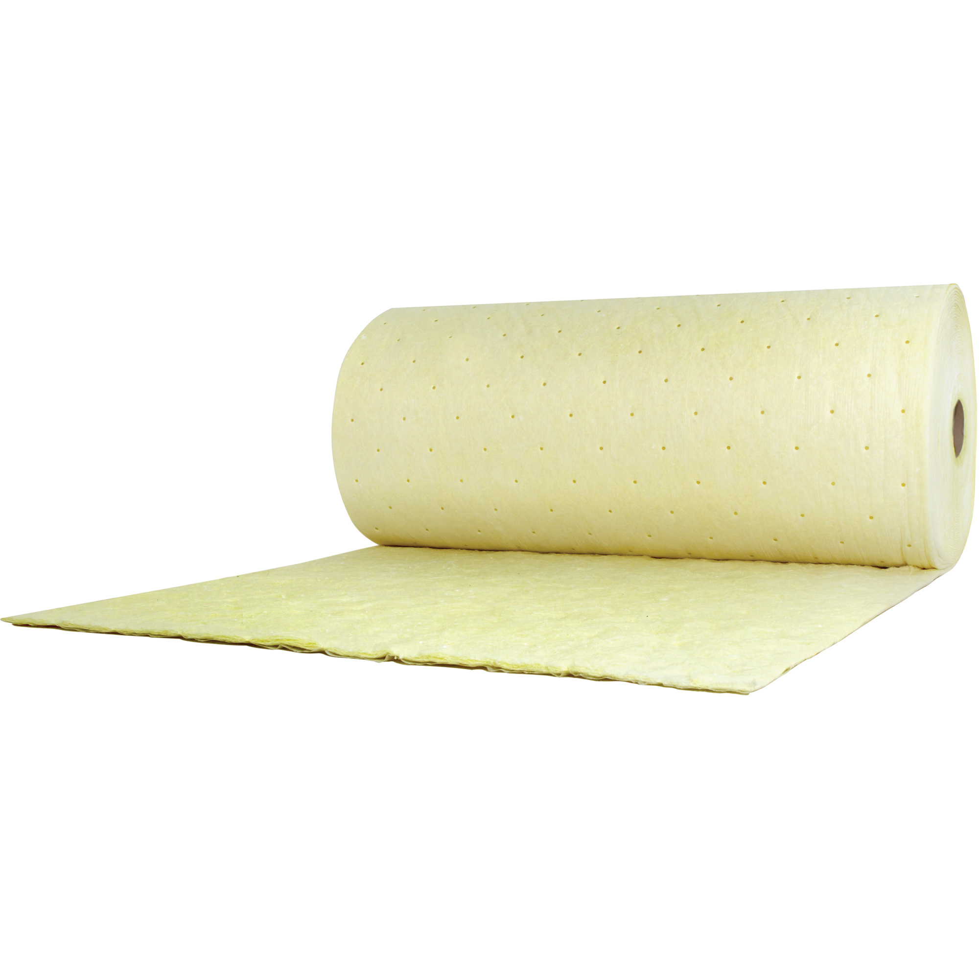 Tampon absorbant pour produits chimiques, Lourd, 150' lo x 38" la, Absorption 89,4 gal