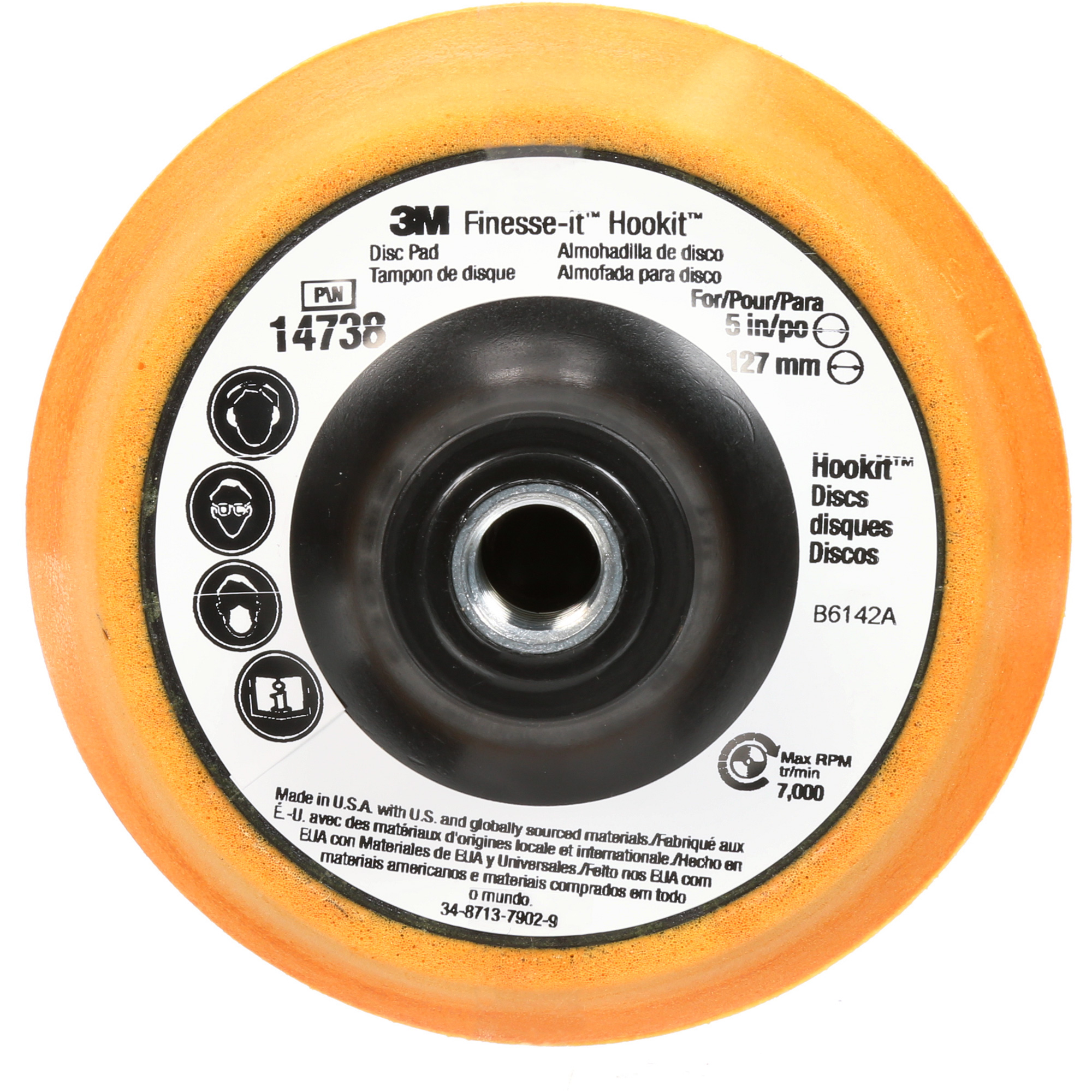 Tampon pour disque Finesse-itMC HookitMC, 5" dia.