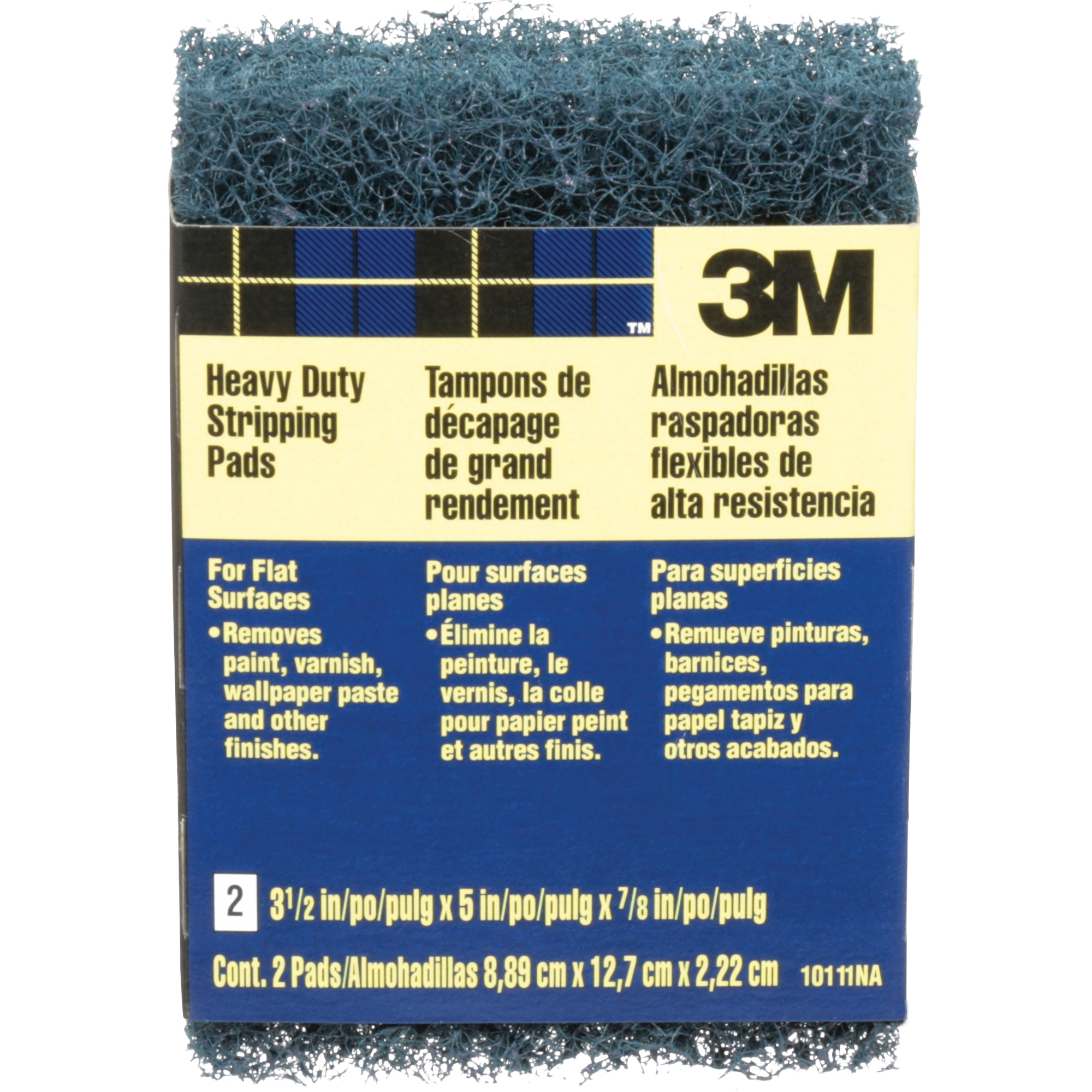 Tampons de décapage pour gros travaux, Oxyde d'aluminium, 3-1/2" x 5", Grain Corsé