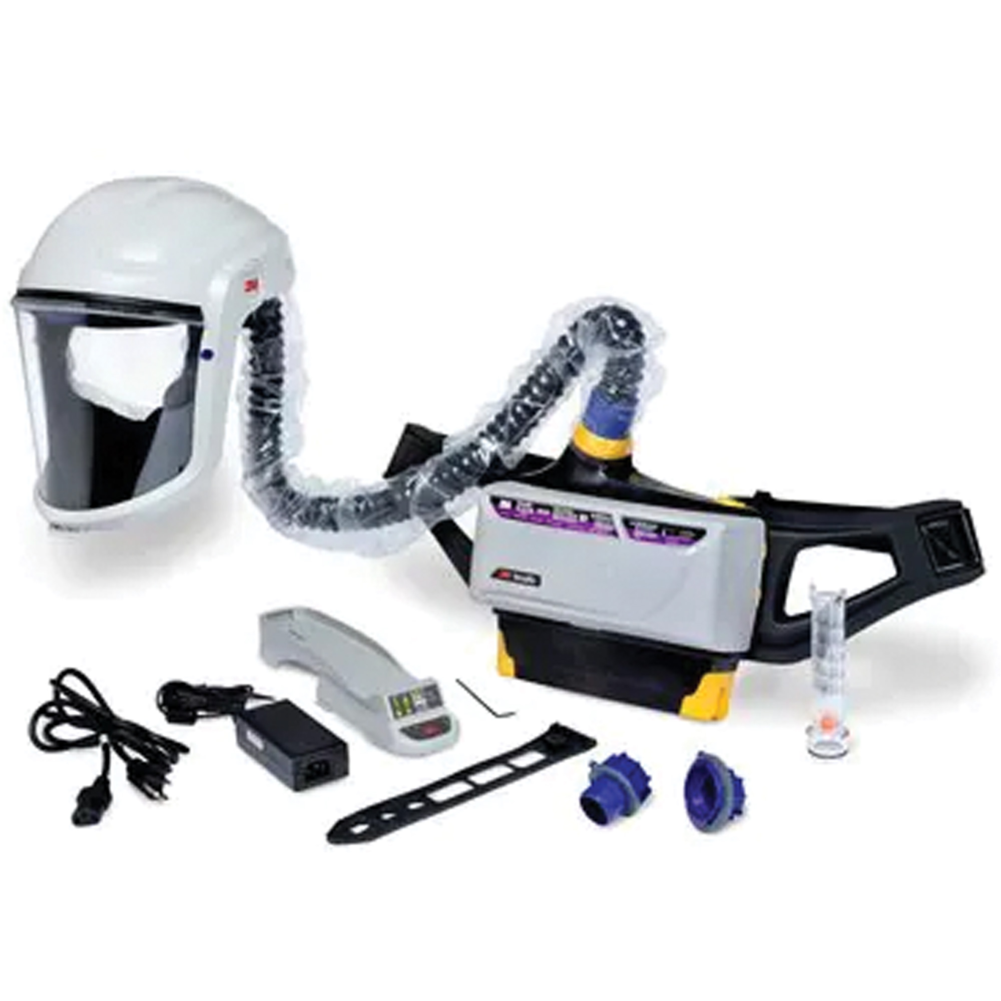 Trousse d'ensemble respirateur d'épuration d'air propulsé pour peintre VersafloMC, Capuchon & visière, Pile Lithium-ion