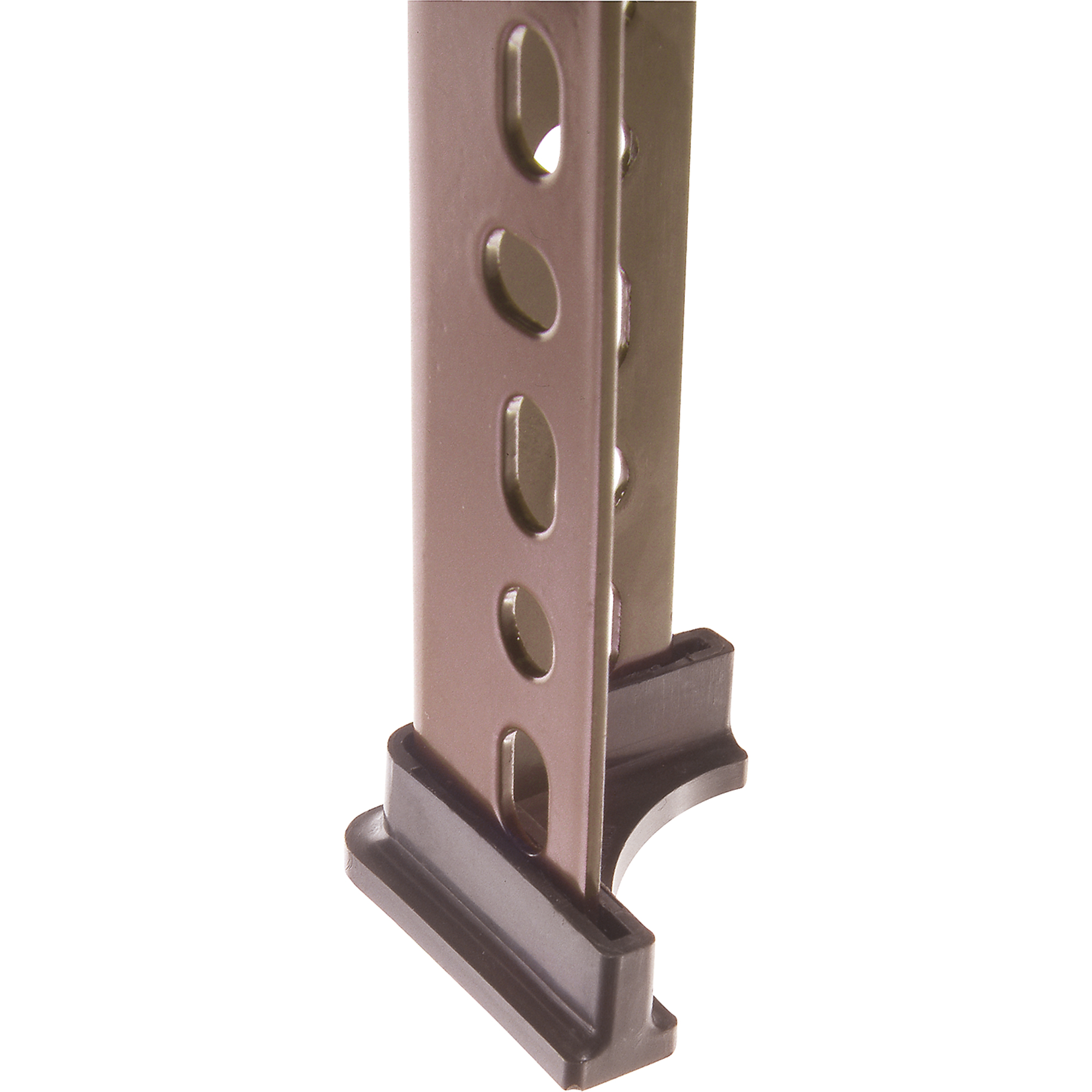 Accessoires pour cornières perforées - Pied en plastique (montant simple)