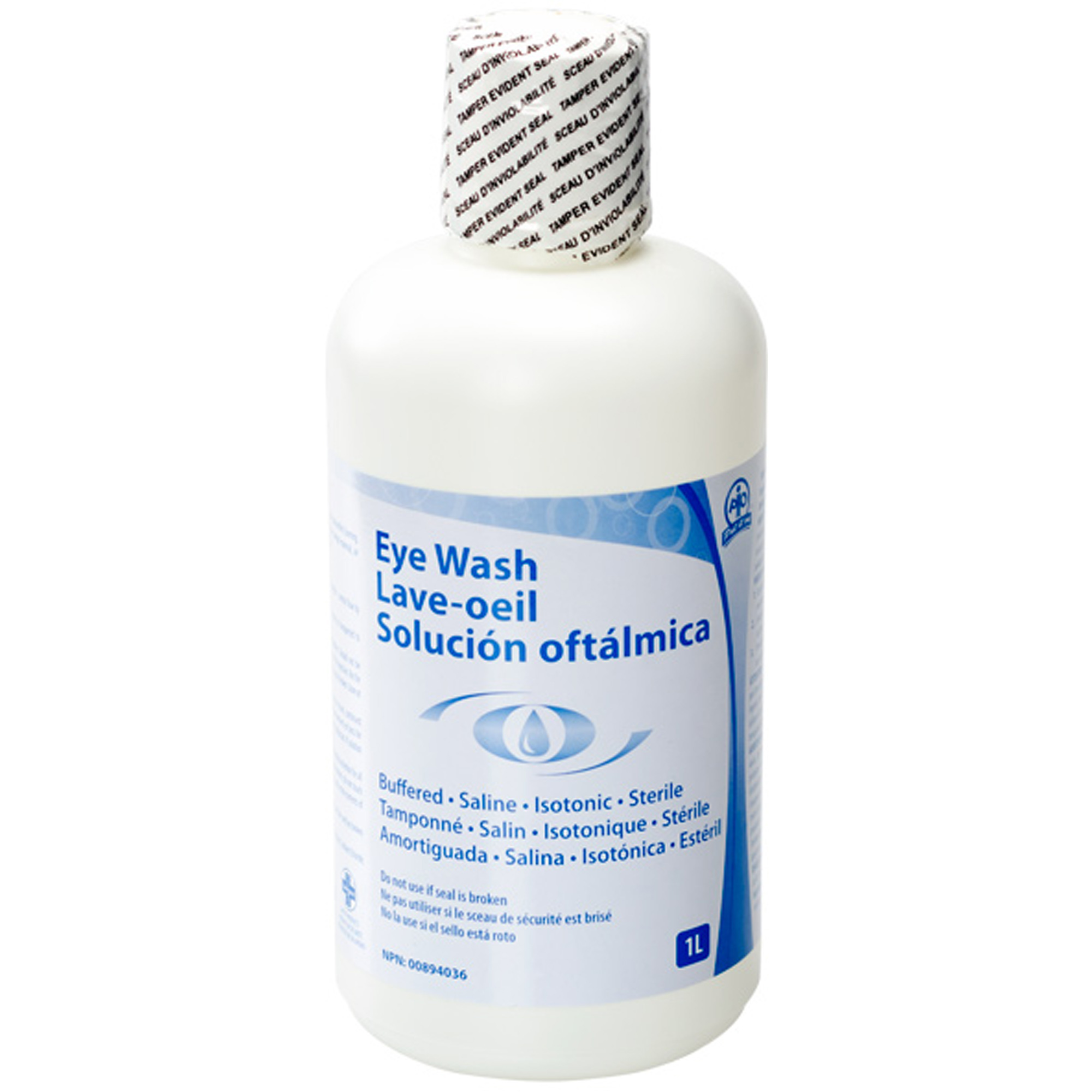 Accessoires pour poste de douche oculaire - Solution ophtalmique, 32 oz