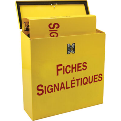 Boîte pour documents de sécurité pour le chantier, Français, Compris reliures