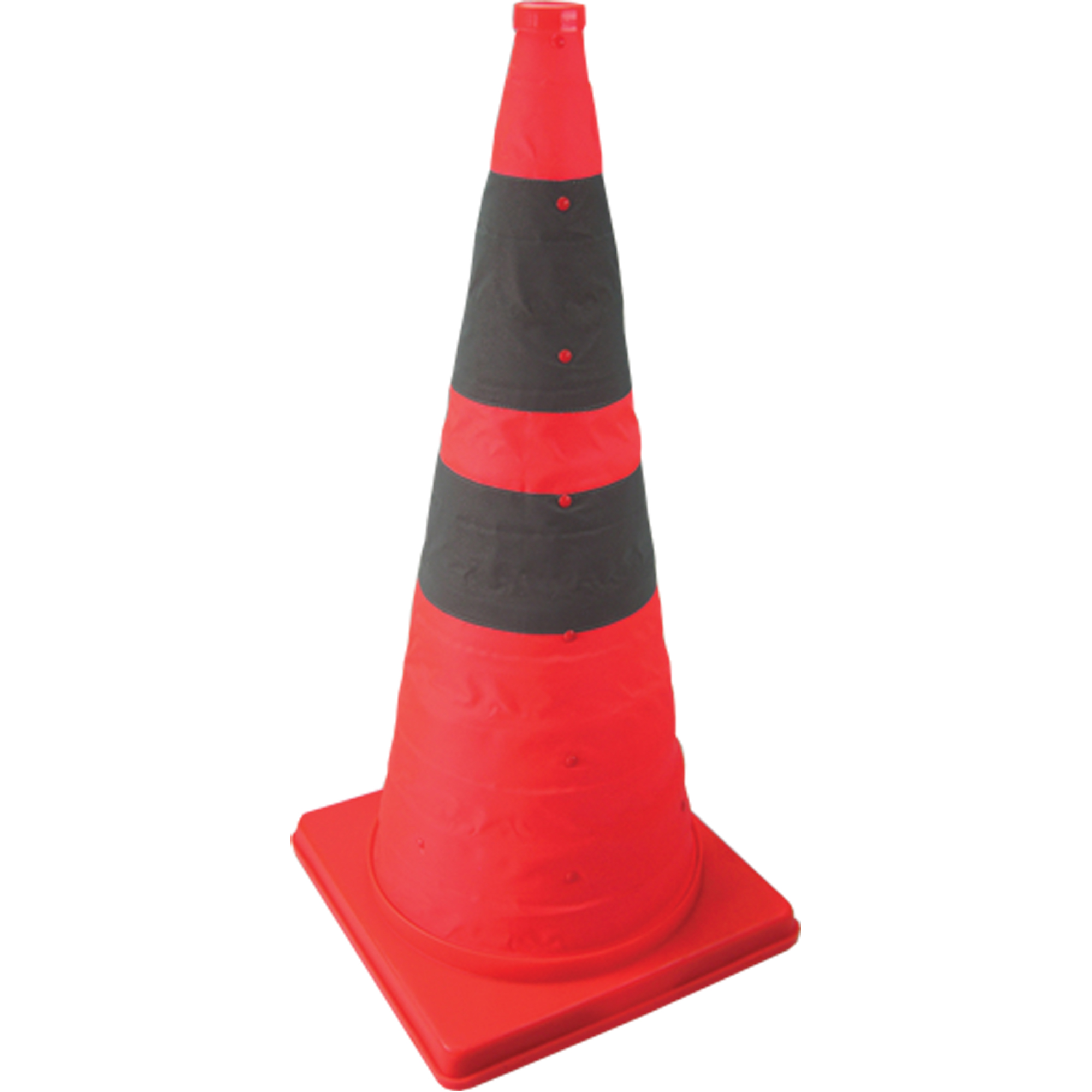 Cône repliable illuminé, 28" h, Orange
