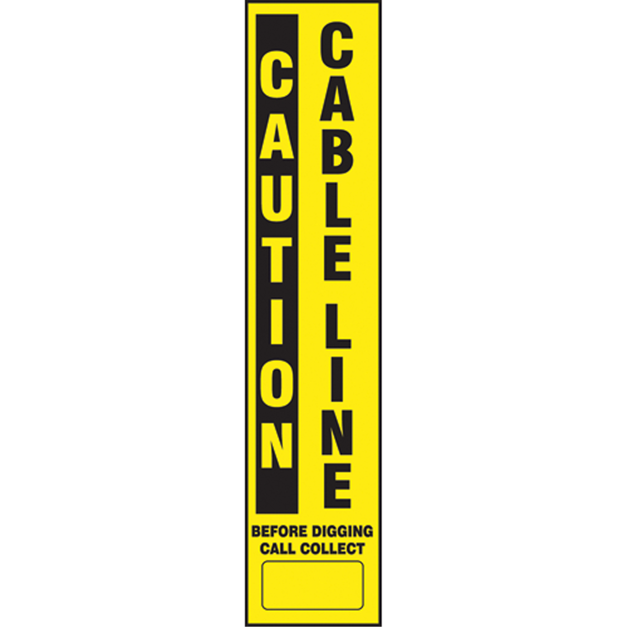 Décalcomanies pour piquet flexible de marquage - Caution Cable Line