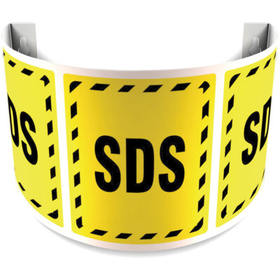 Enseigne 180D ProjectionMC « SDS », 12" x 16", Plastique, Anglais