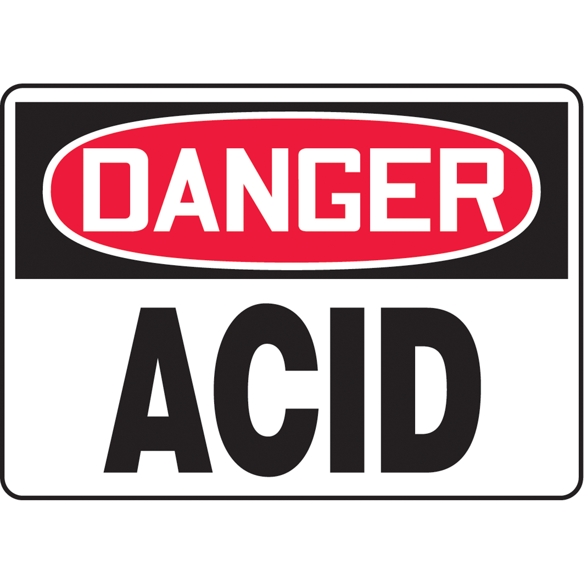 Enseigne « Acid », 7" x 10", Vinyle, Anglais