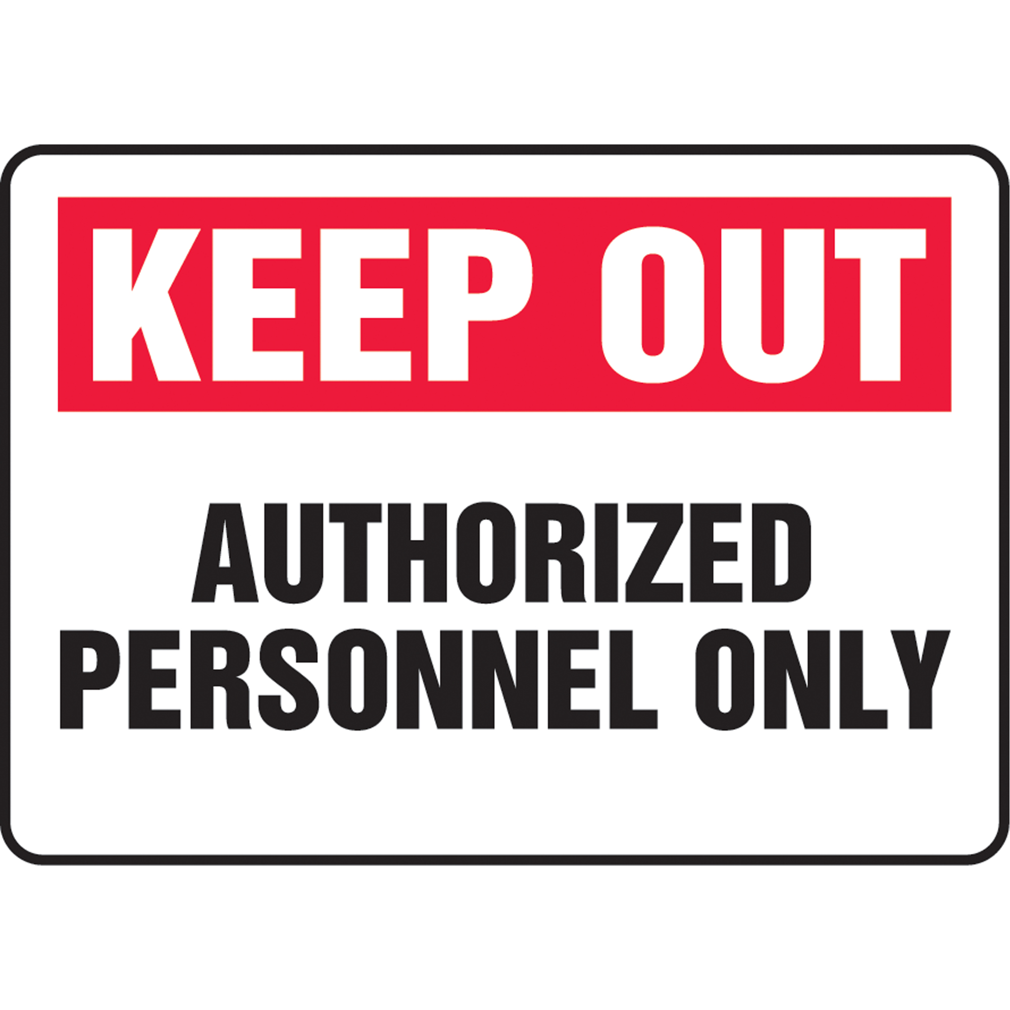 Enseigne « Authorized Personnel Only », 14" x 14", Aluminium, Anglais