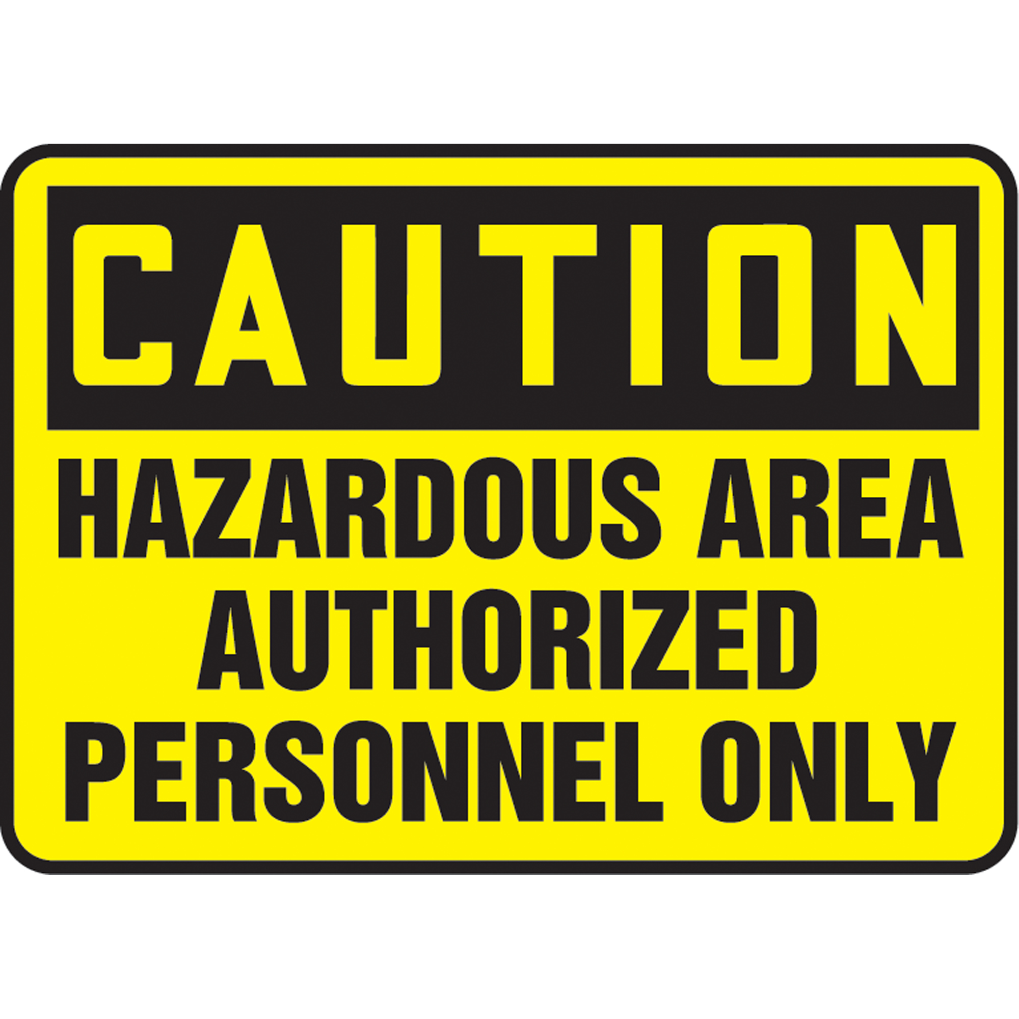 Enseigne « Authorized Personnel Only », 14" x 14", Aluminium, Anglais