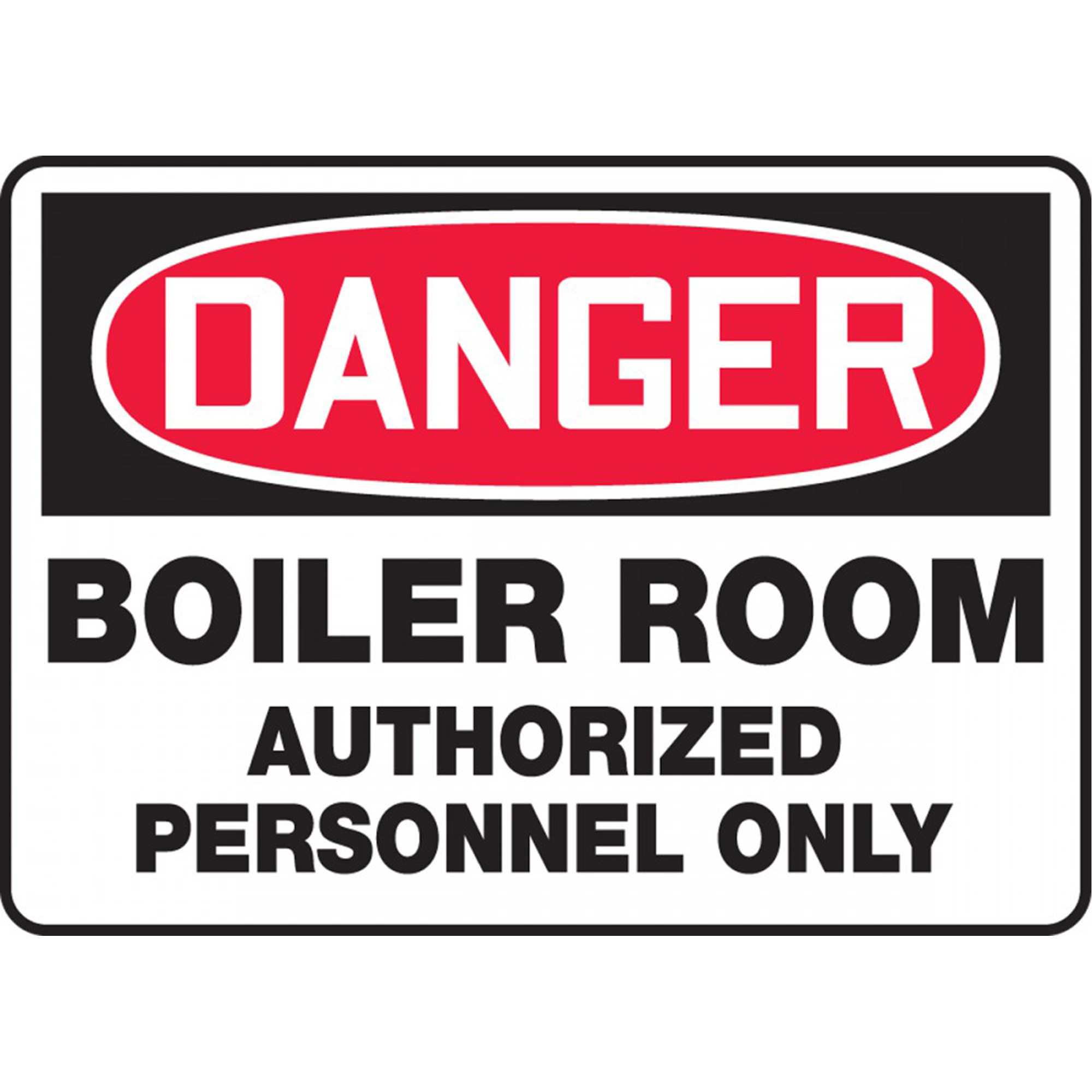 Enseigne « Boiler Room », 10" x 14", Plastique, Anglais