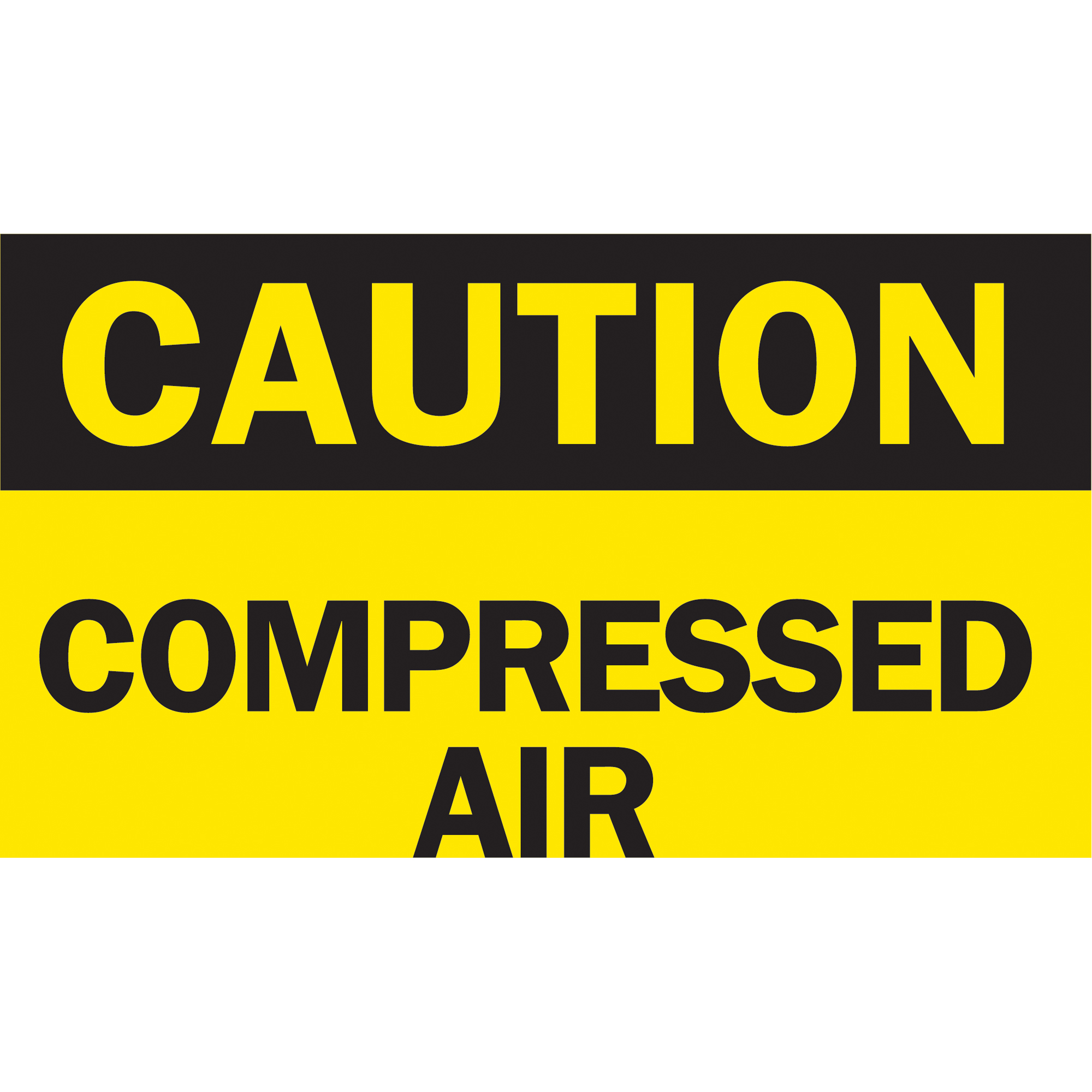 Enseigne « Compressed Air », 10" x 14", Aluminium, Anglais