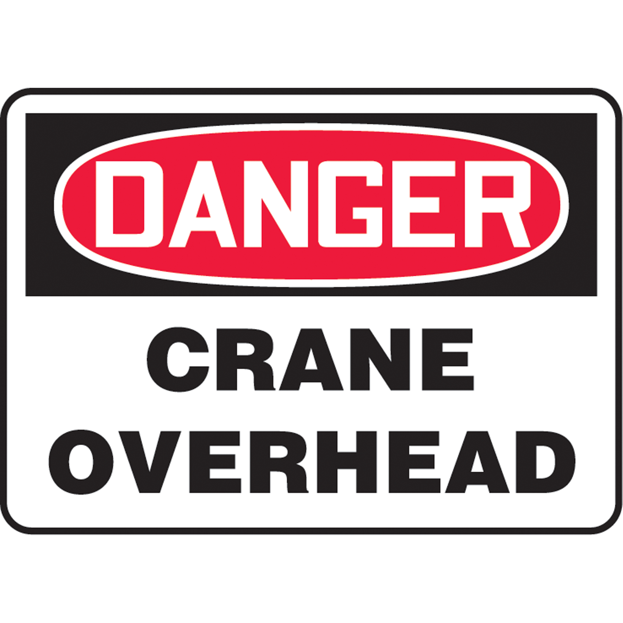 Enseigne « Crane Overhead », 10" x 14", Plastique, Anglais