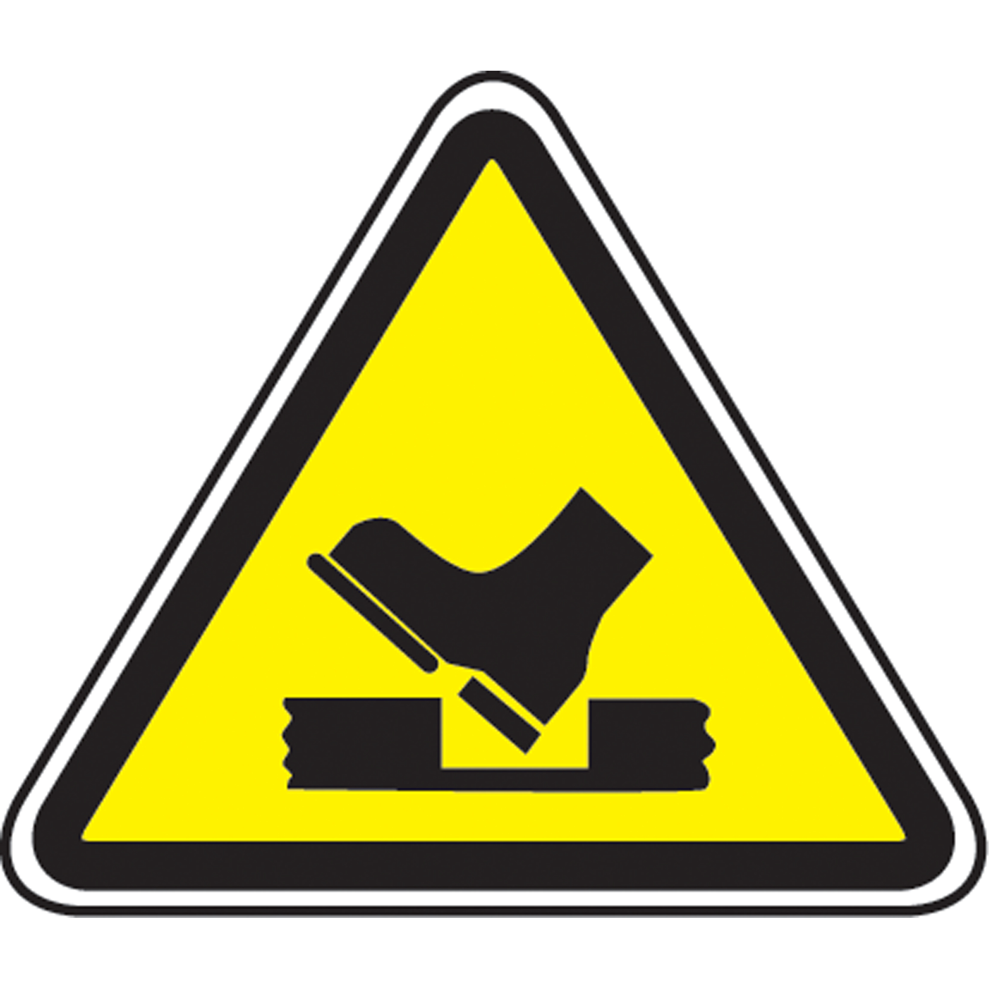 Enseigne de sécurité conforme à la CSA - Tripping Hazard, 6" x 6", Aluminium, Pictogramme