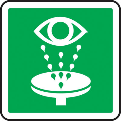 Enseigne de sécurité CSA - sécurité oculaire, 12" x 12", Plastique, Pictogramme
