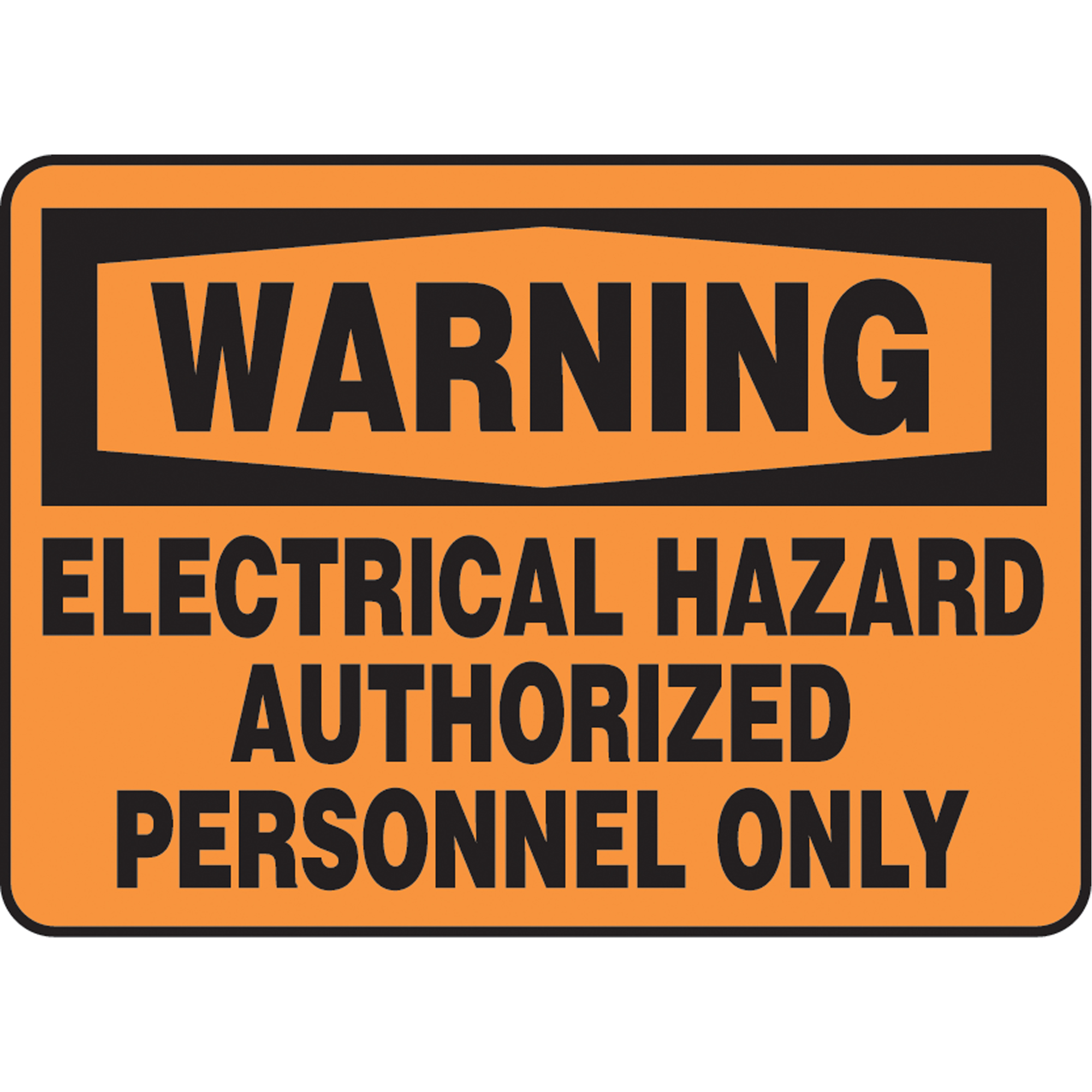 Enseigne « Electrical Hazard », 10" x 14", Aluminium, Anglais