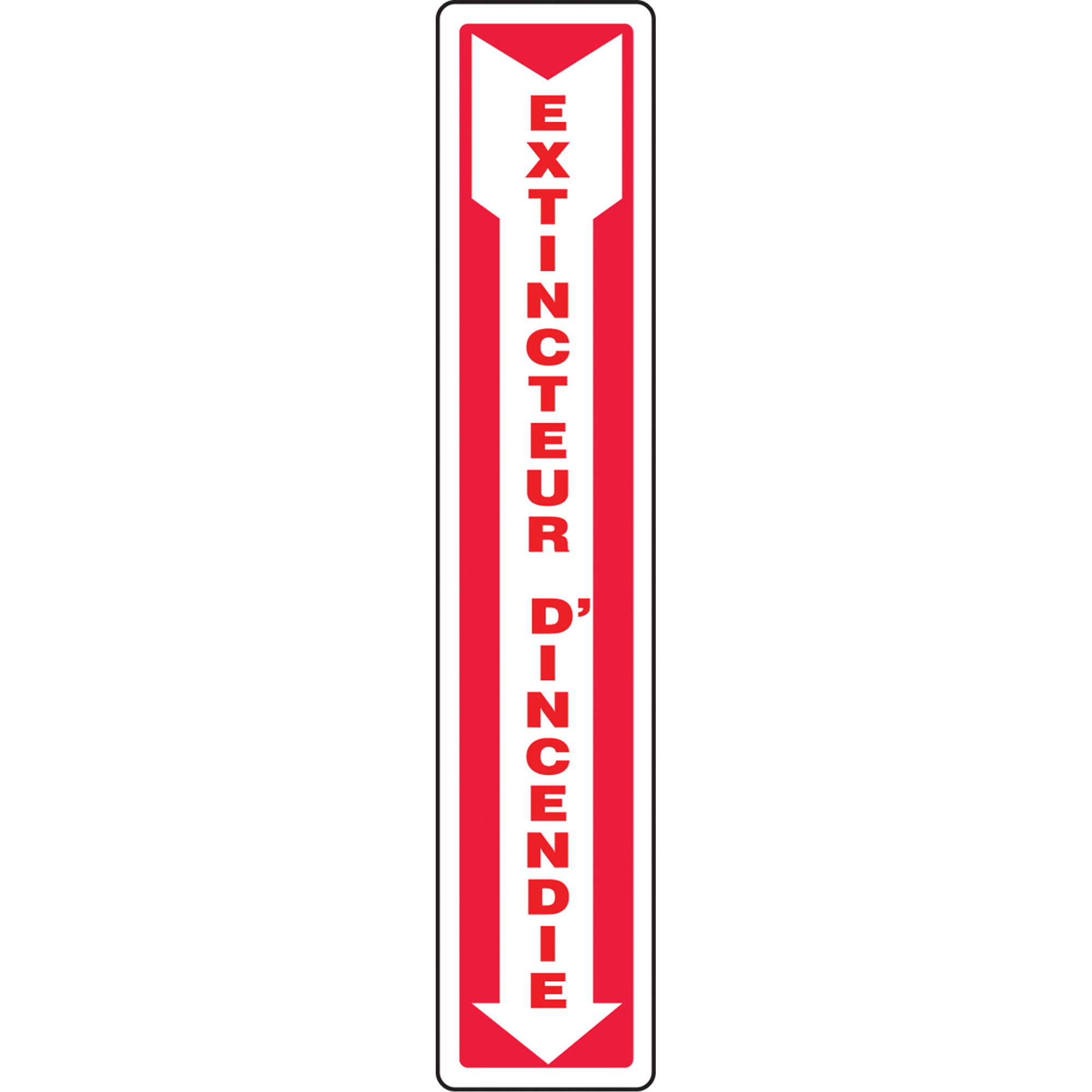 Enseigne « Extincteur d'incendie », 12" x 14", Aluminium, Français avec pictogramme