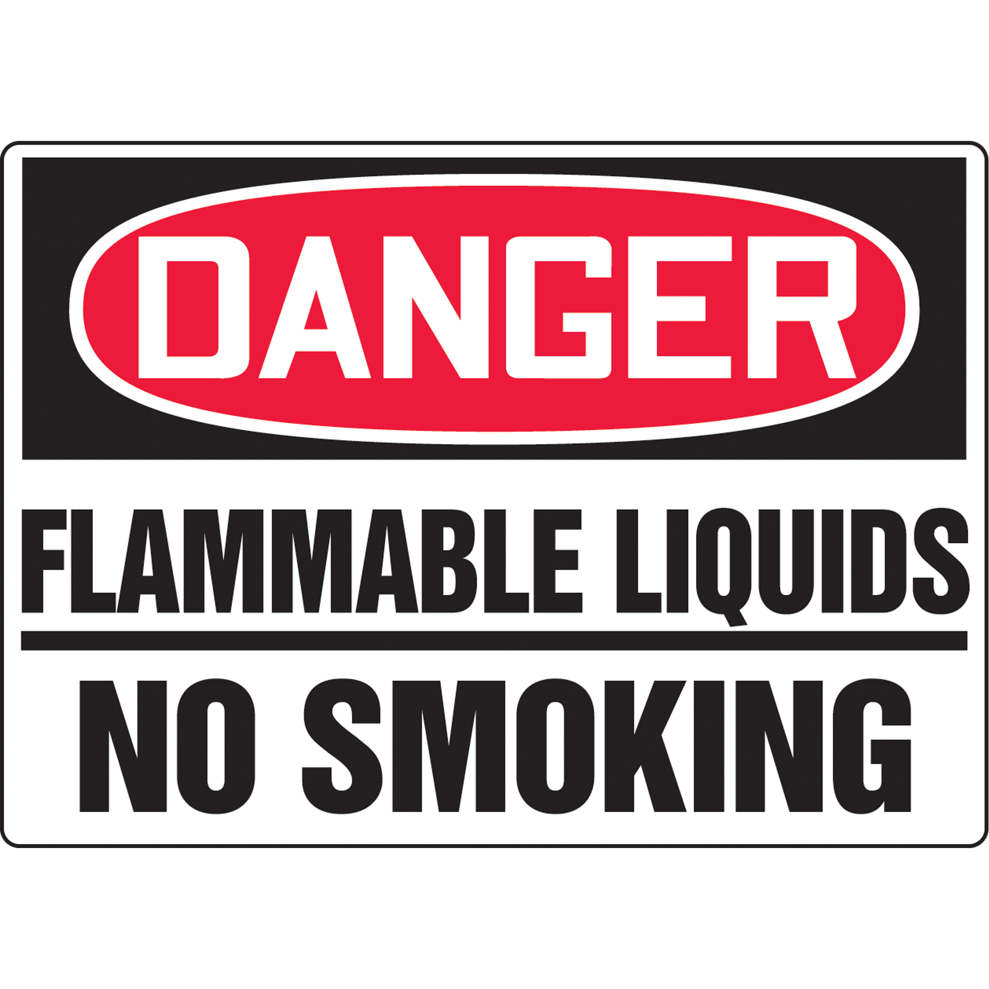 Enseigne « Flammable Liquids », 10" x 14", Plastique, Anglais
