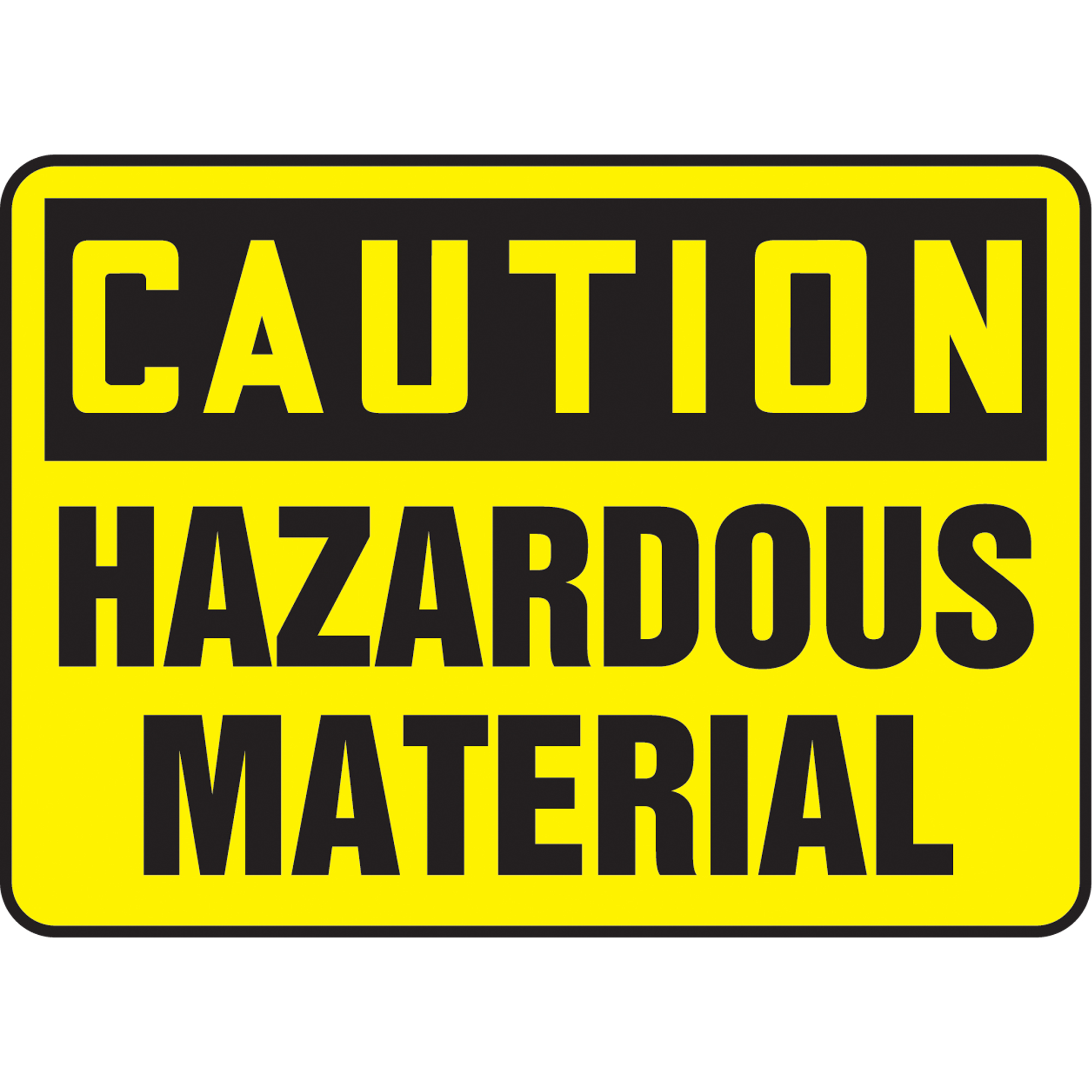 Enseigne « Hazardous Material », 10" x 14", Vinyle, Anglais