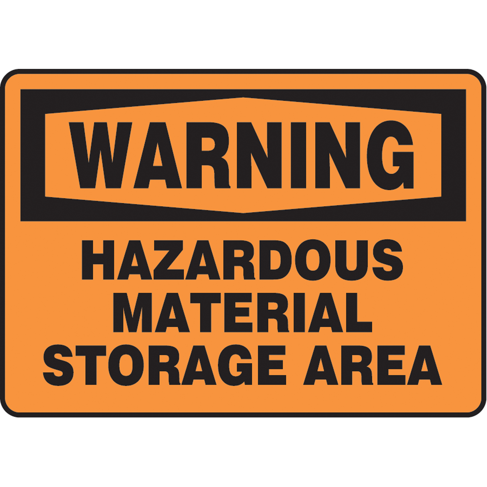 Enseigne « Hazardous Material Storage », 10" x 14", Aluminium, Anglais