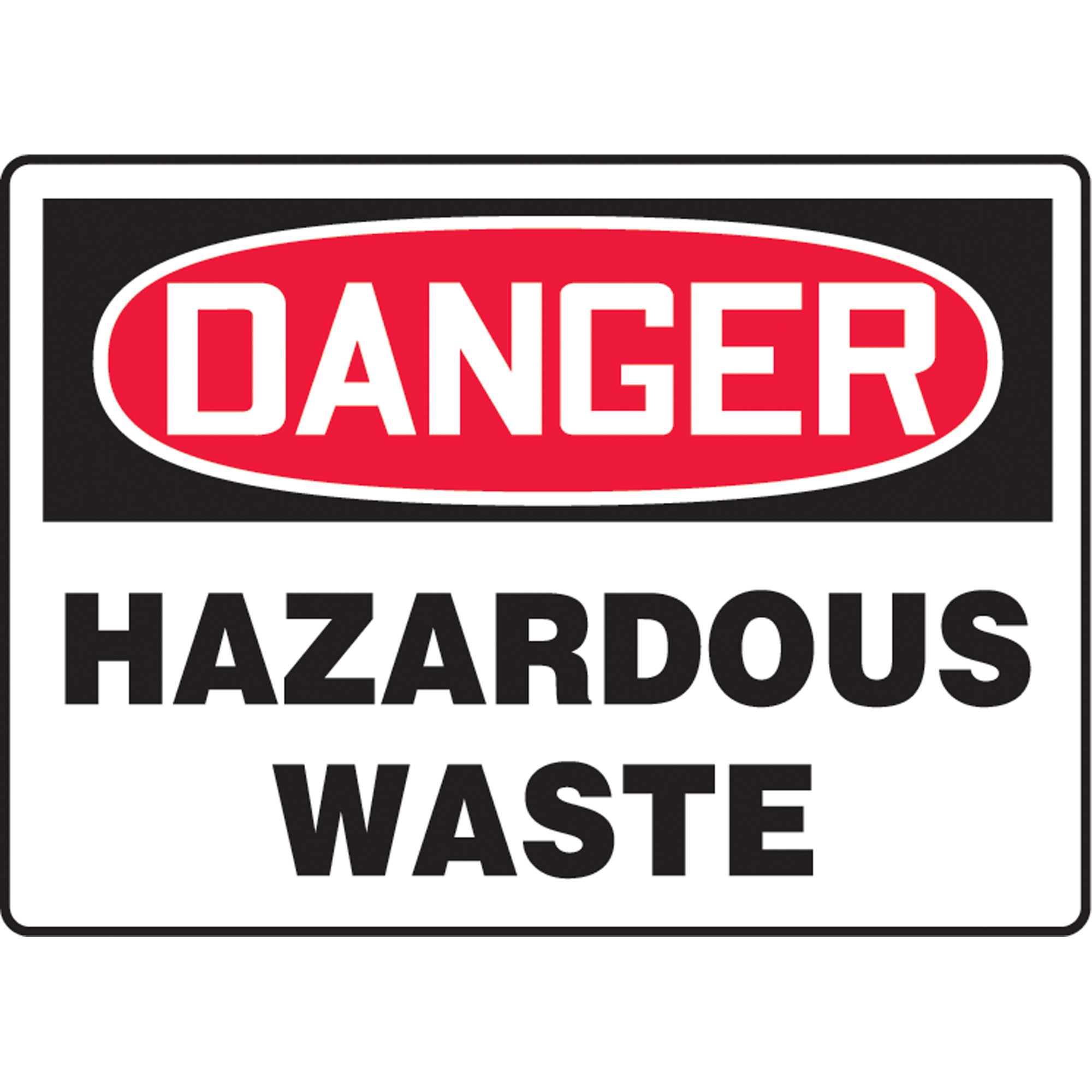 Enseigne « Hazardous Waste », 10" x 14", Aluminium, Anglais