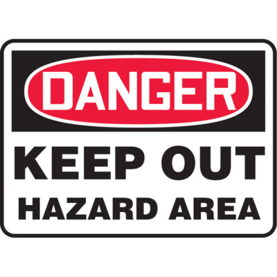 Enseigne « Keep Away », 10" x 14", Vinyle, Anglais