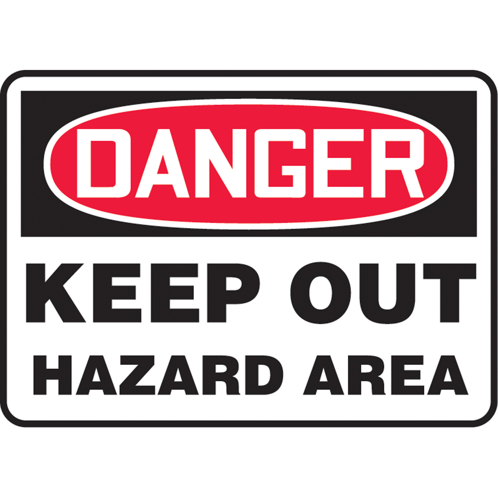 Enseigne « Keep Away », 10" x 14", Vinyle, Anglais