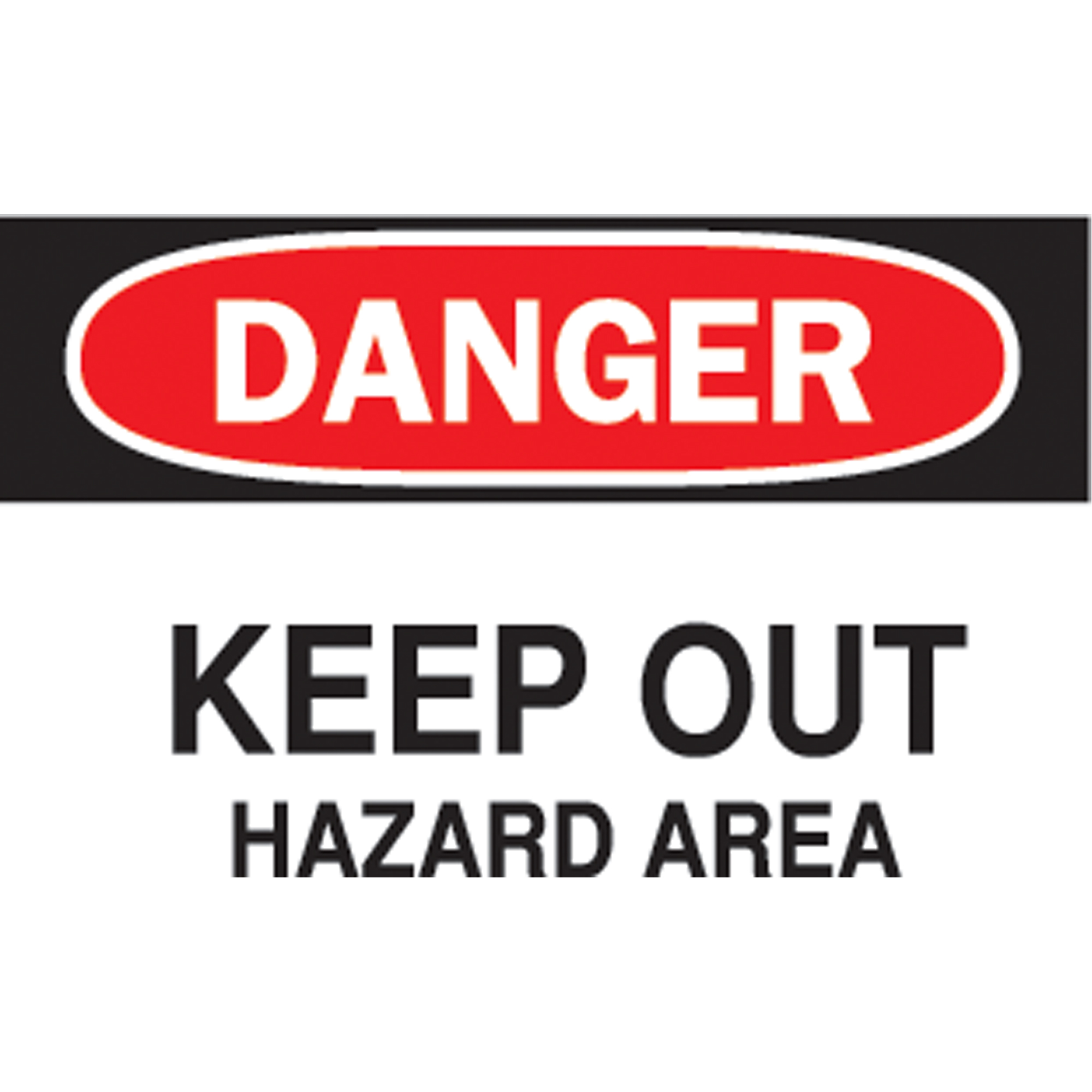 Enseigne « Keep Out », 10" x 10", Plastique, Anglais