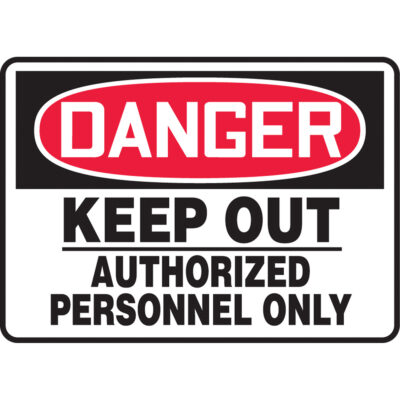 Enseigne « Keep Out », 10" x 14", Plastique, Anglais