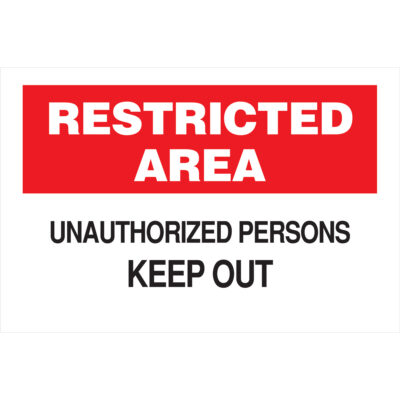 Enseigne « Keep Out », 10" x 14", Aluminium, Anglais