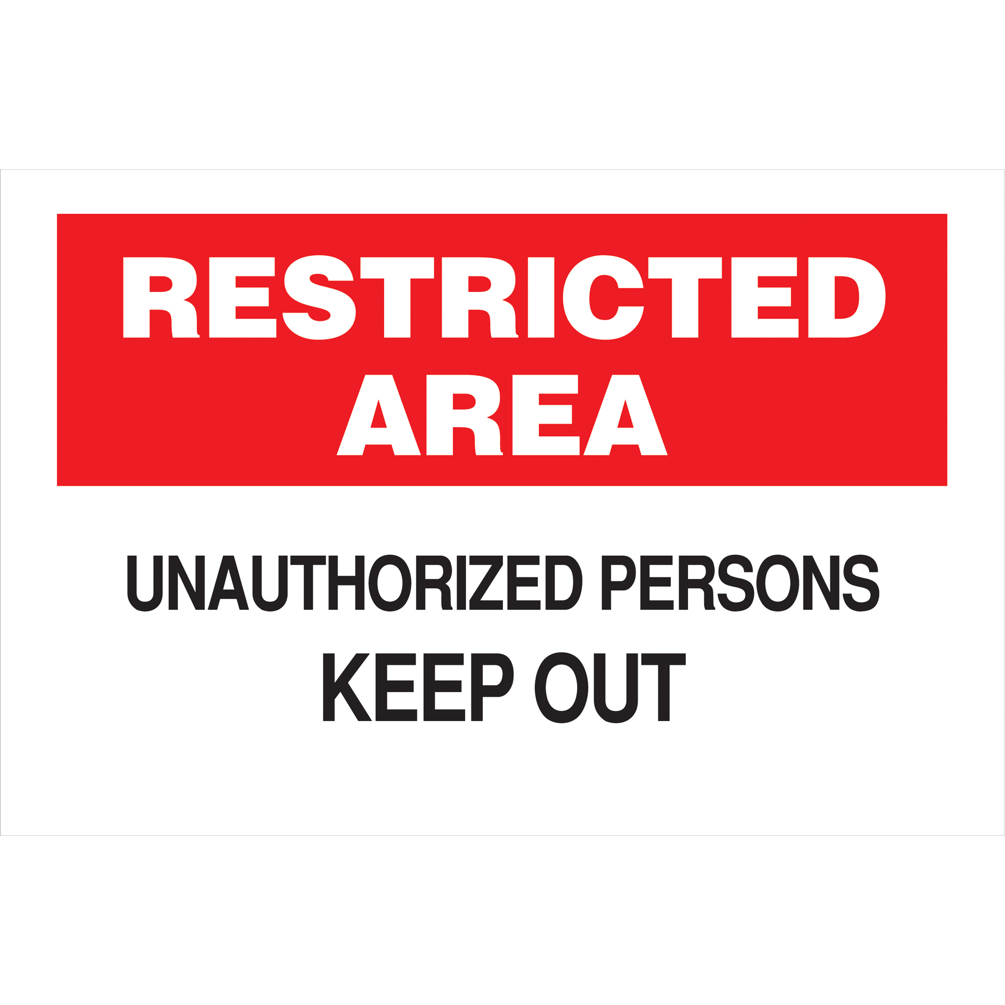 Enseigne « Keep Out », 10" x 14", Aluminium, Anglais