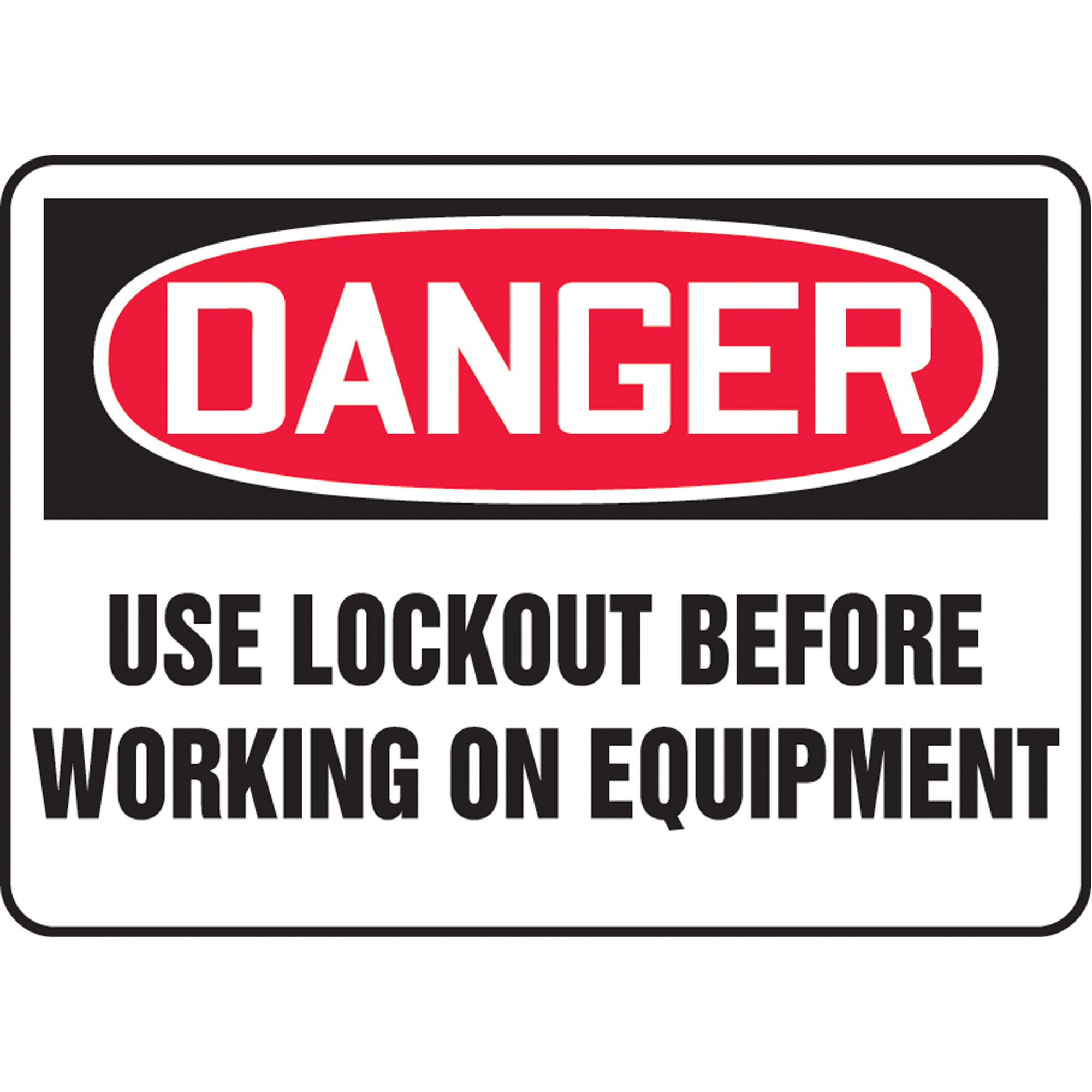 Enseigne « Lock Out », 10" x 14", Aluminium, Anglais