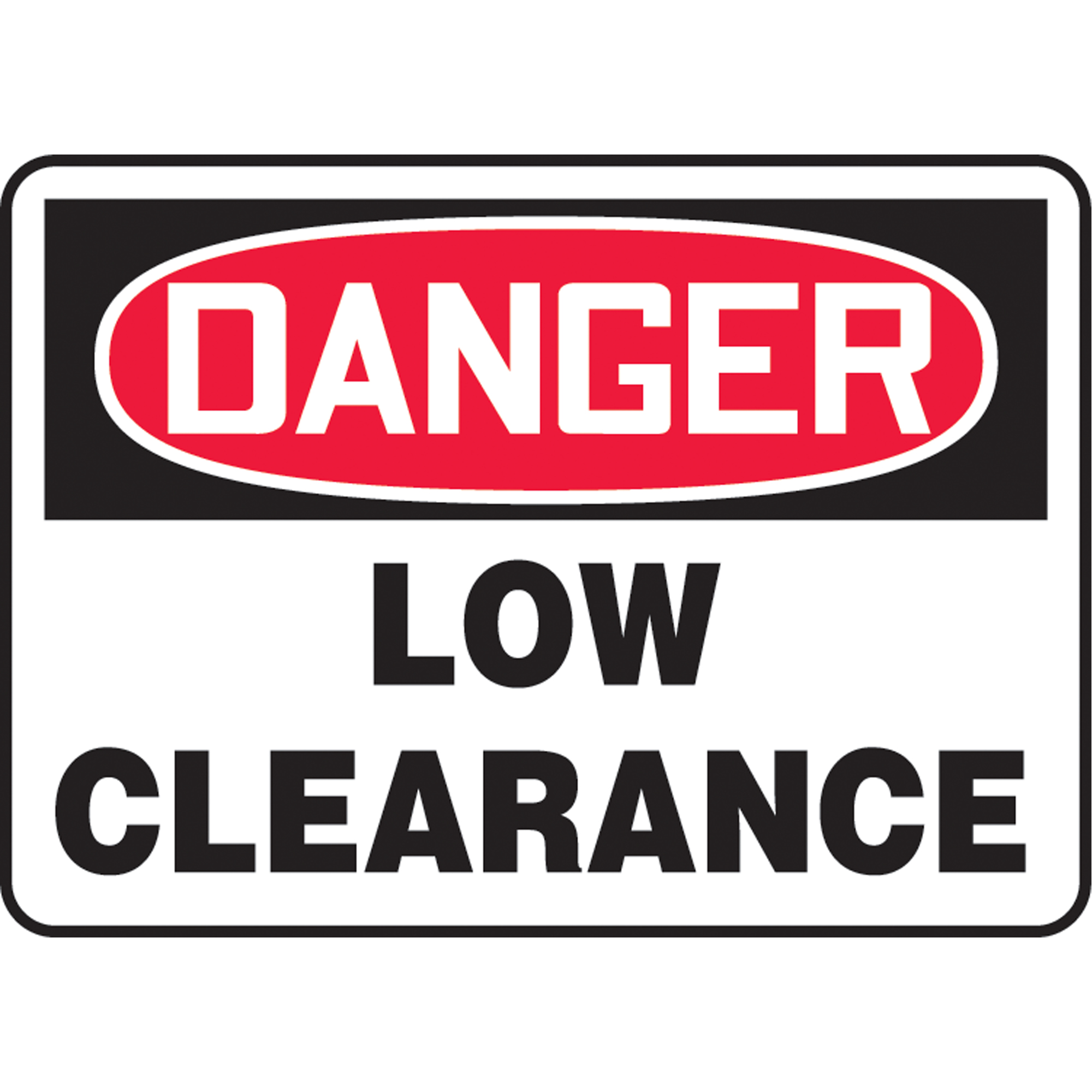 Enseigne « Low Clearance », 10" x 14", Aluminium, Anglais