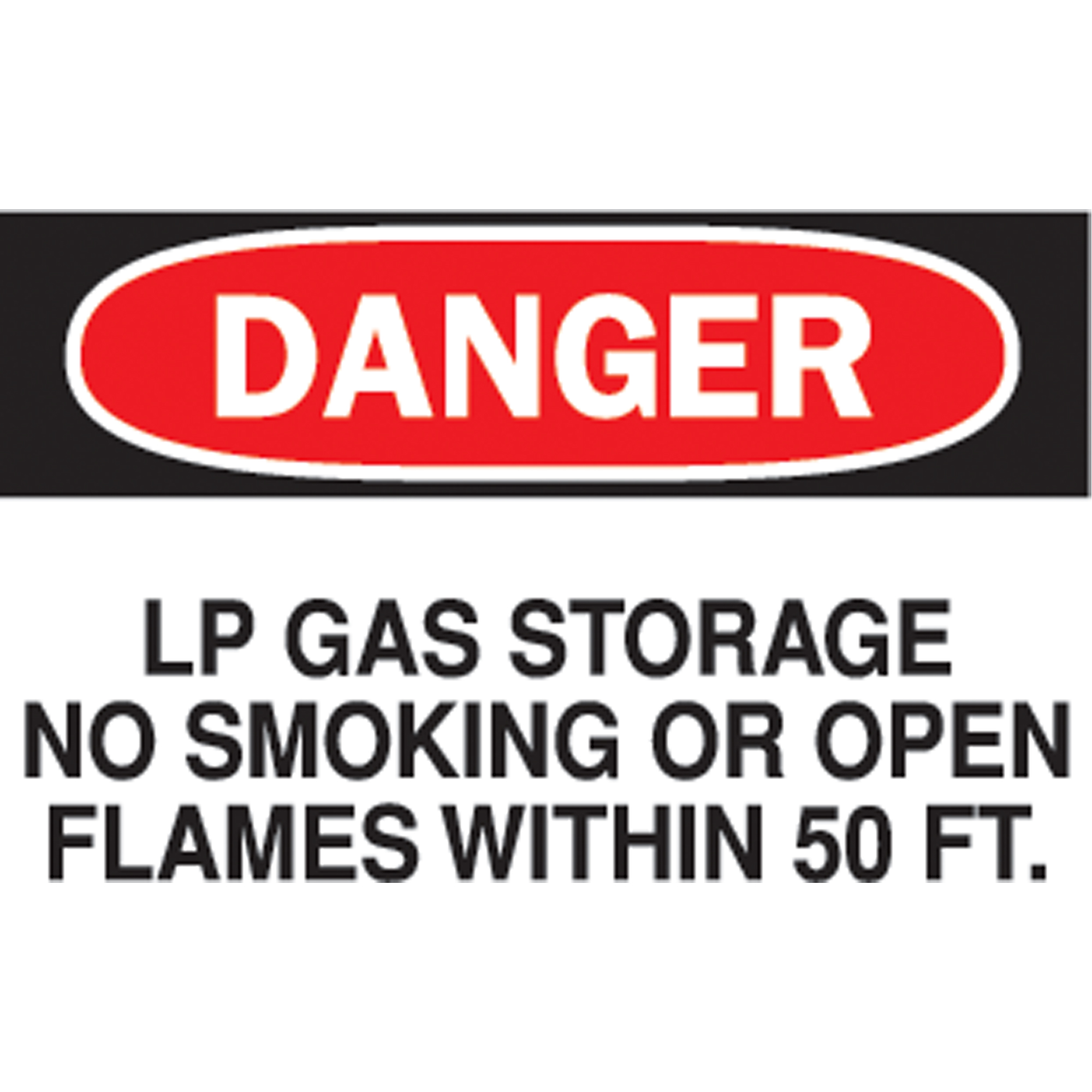 Enseigne « LP Gas Storage », 10" x 14", Aluminium, Anglais