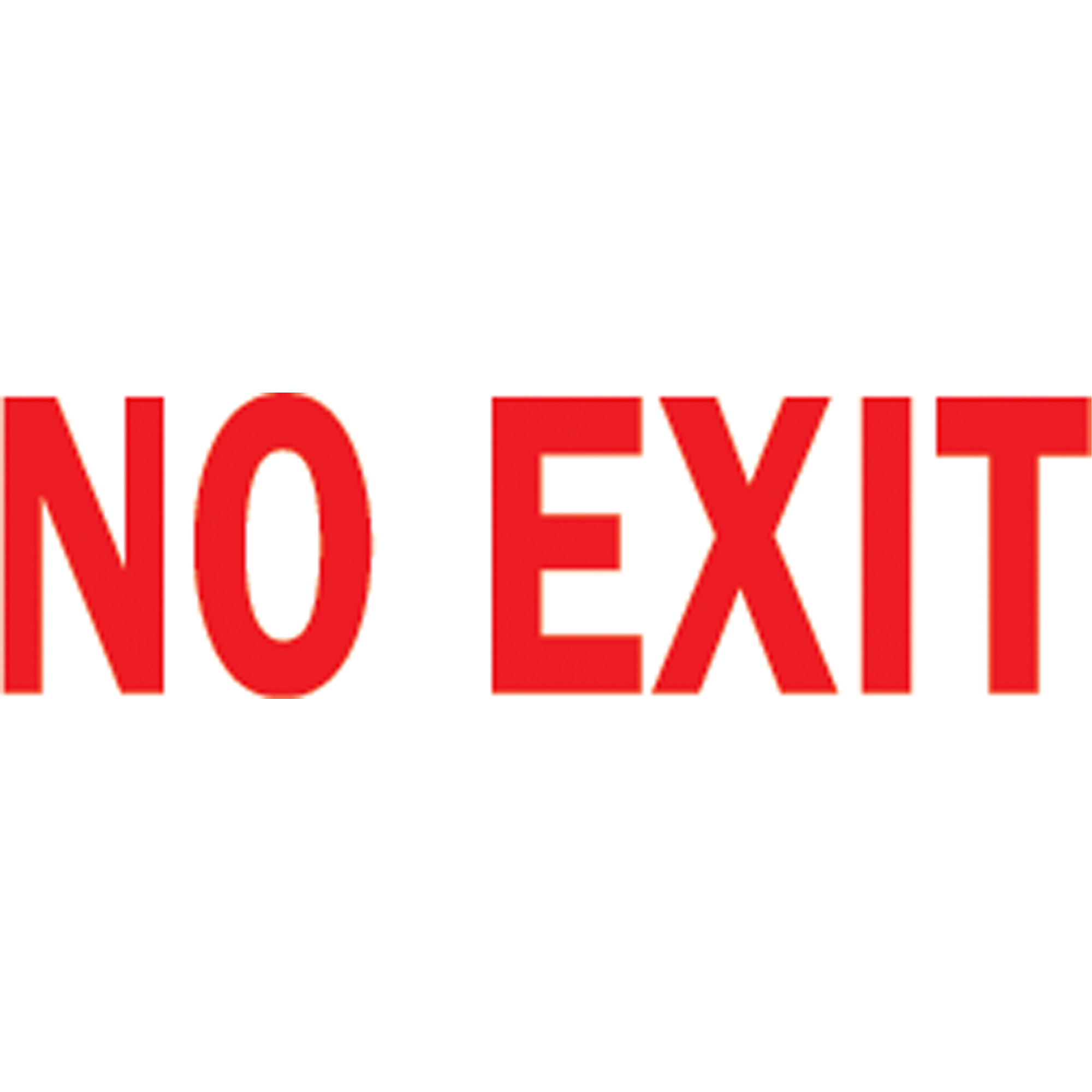 Enseigne « No Exit », 7" x 10", Aluminium, Anglais