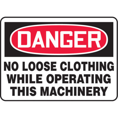 Enseigne « No Loose Clothing », 10" x 14", Aluminium, Anglais