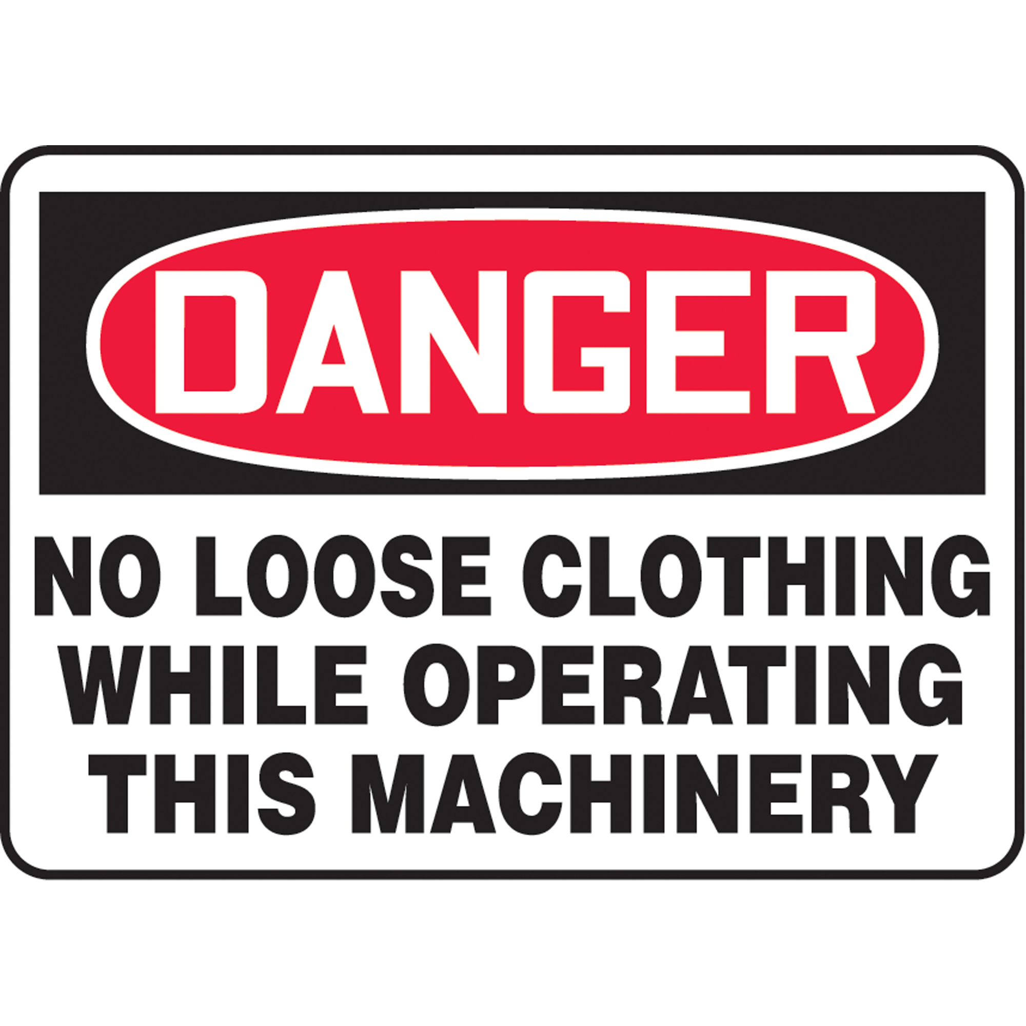 Enseigne « No Loose Clothing », 10" x 14", Aluminium, Anglais