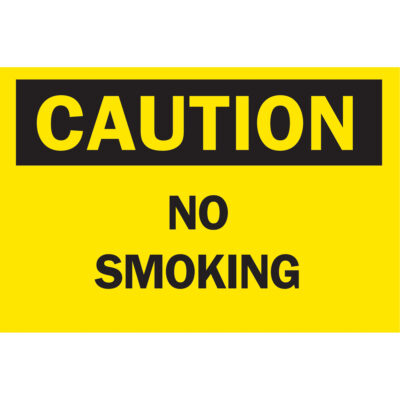 Enseigne « No Smoking », 10" x 14", Aluminium, Anglais