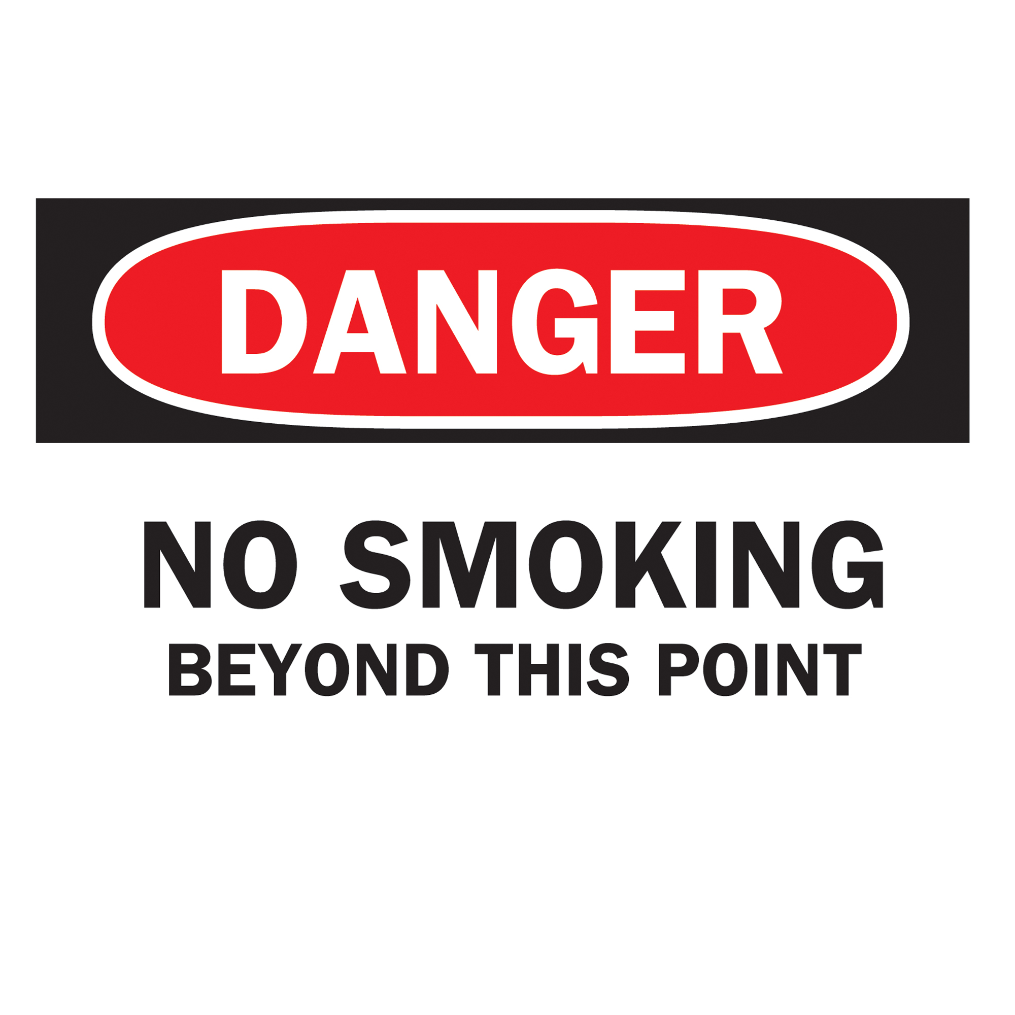 Enseigne « No Smoking », 10" x 14", Aluminium, Anglais