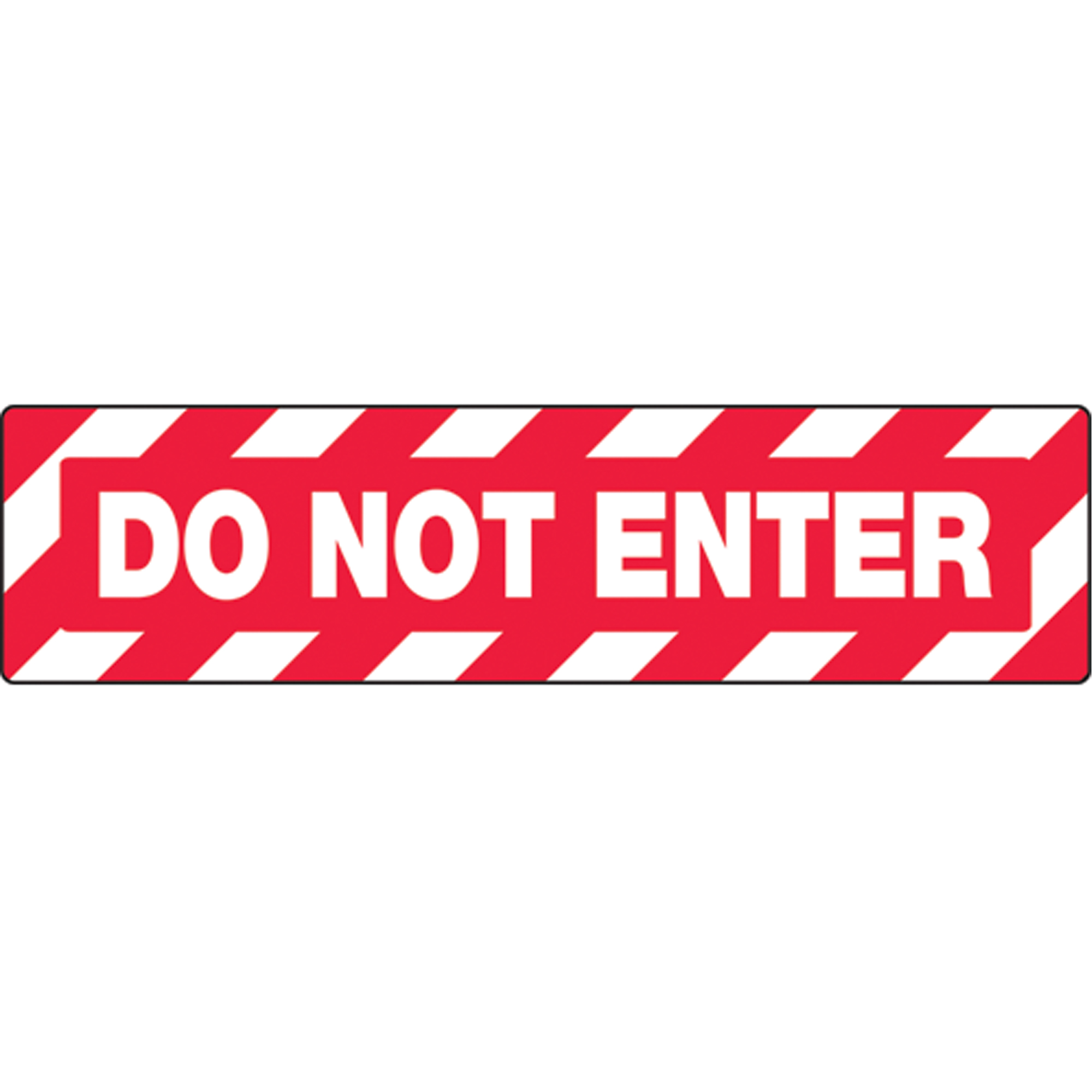 Enseigne pour plancher « Do Not Enter » Skid-GardMC, Adhésif, Anglais