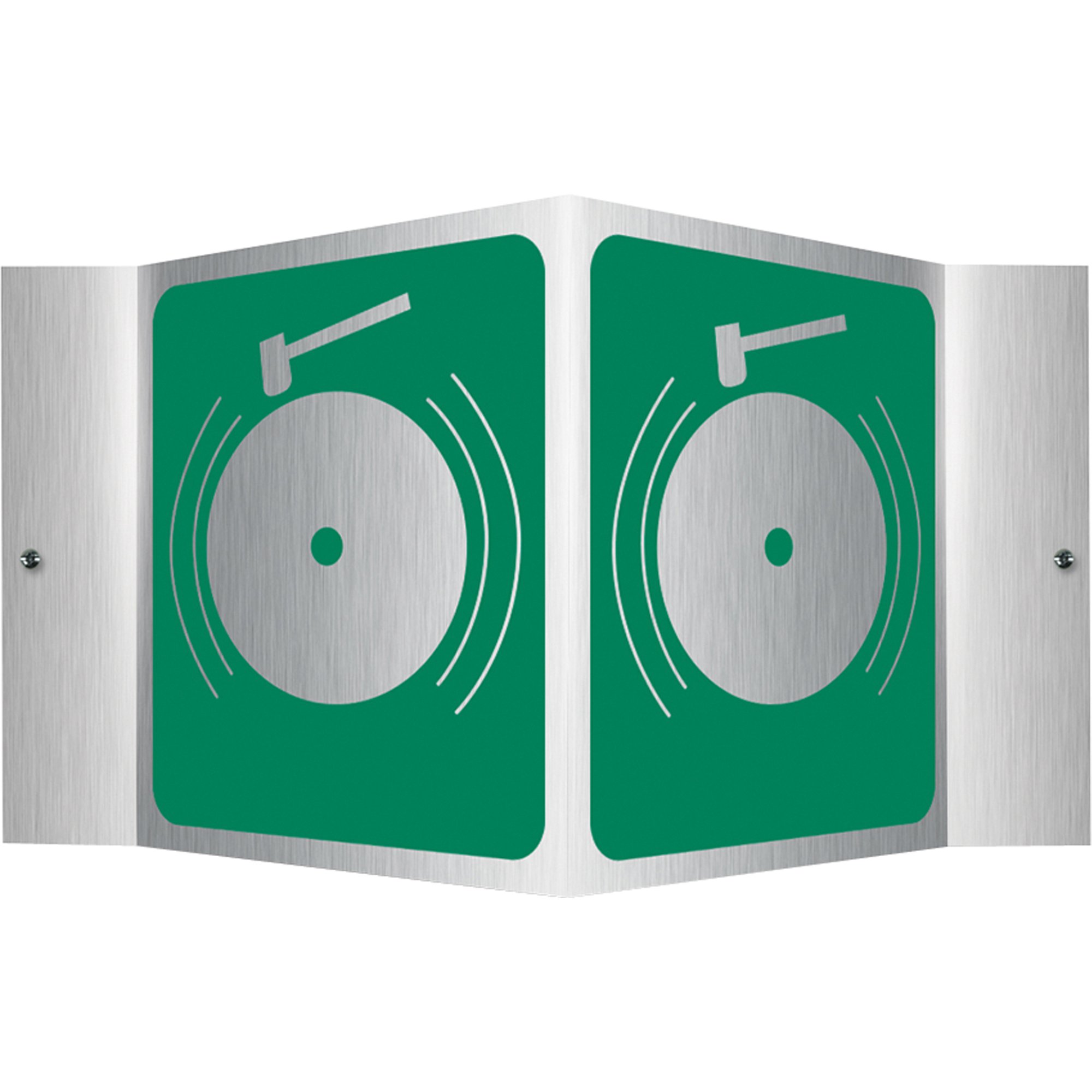 Enseigne ProjectionMC - alarme d'urgence, 6" x 5", Aluminium, Pictogramme