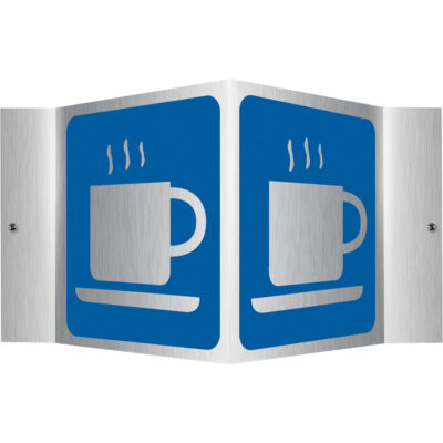 Enseigne ProjectionMC - breuvage, 6" x 5", Aluminium, Pictogramme