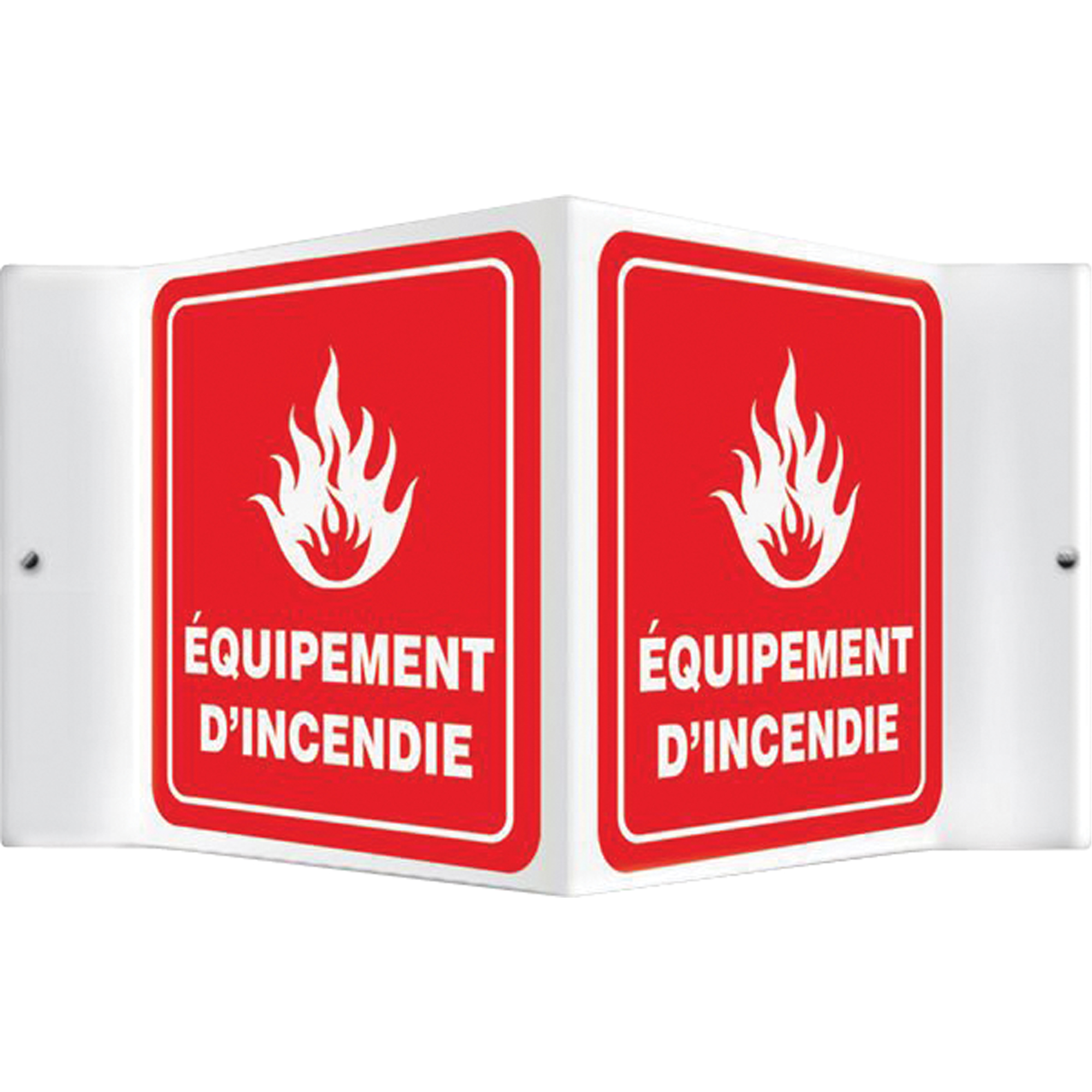 Enseigne ProjectionMC « Équipement d'incendie », 6" x 5", Plastique, Français avec pictogramme