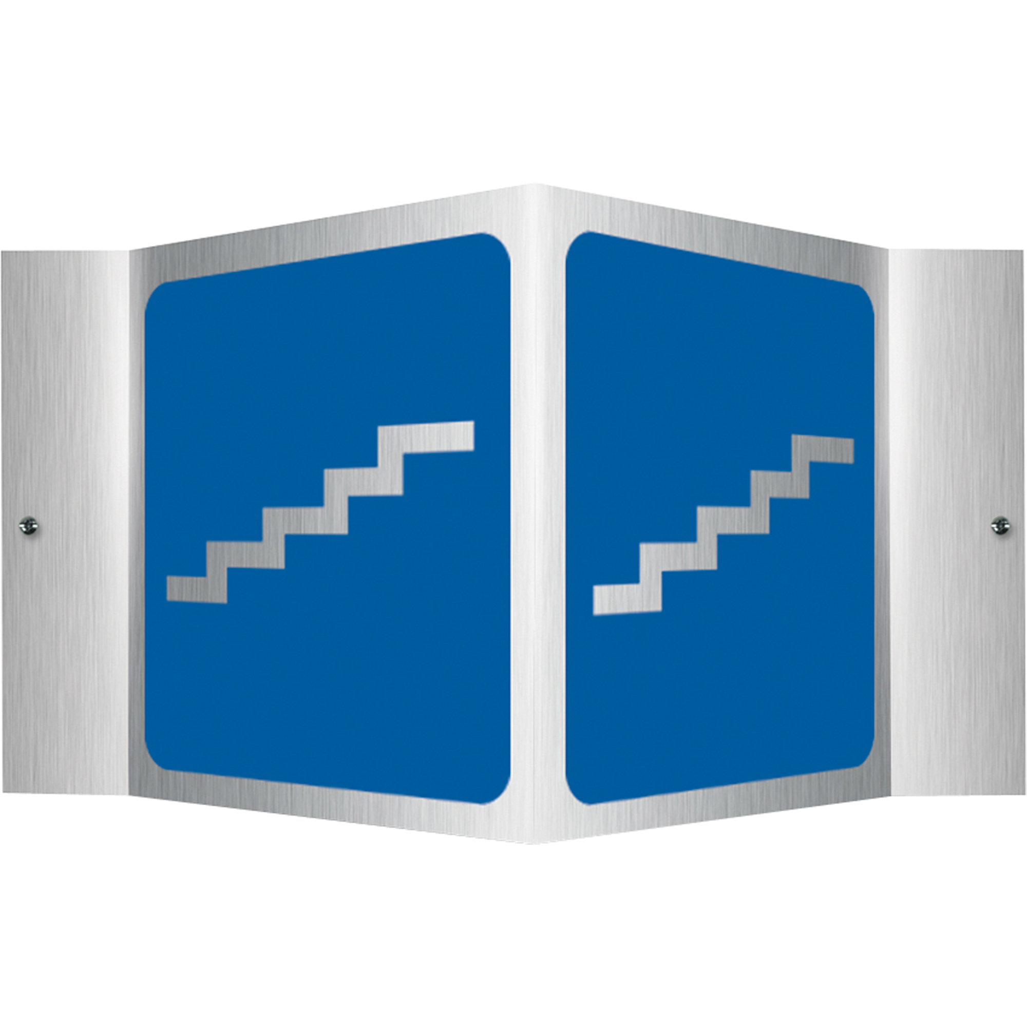 Enseigne ProjectionMC - escalier, 6" x 5", Aluminium, Pictogramme