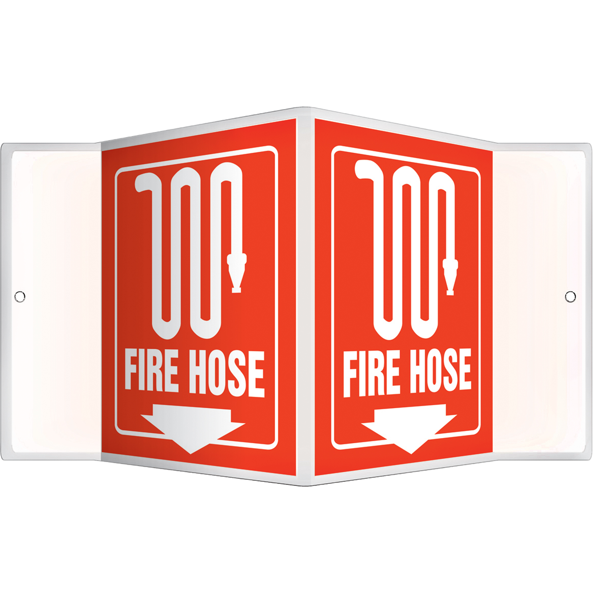 Enseigne ProjectionMC « Fire Hose », 6" x 5", Plastique, Anglais avec pictogramme